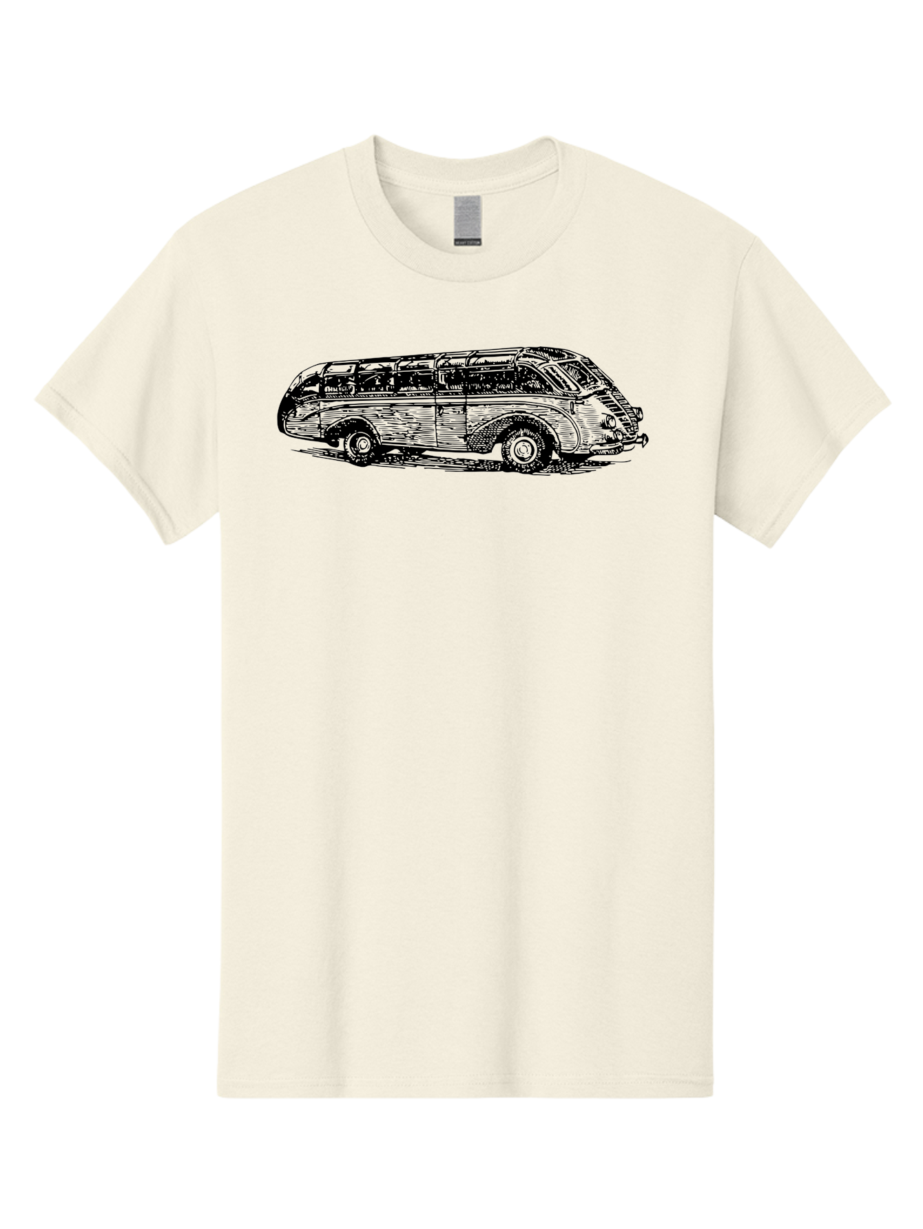 Vw-Bus Men'S Graphic Tee, 100% Cotton, Comfortable Casual Summer Wear, Machine Washable, Vintage Vw Bus, Retro Vehicle, Classic Car Illustration, Nostalgic Design, Sketch Art, Van Life, Travel Inspiration Aad839 27