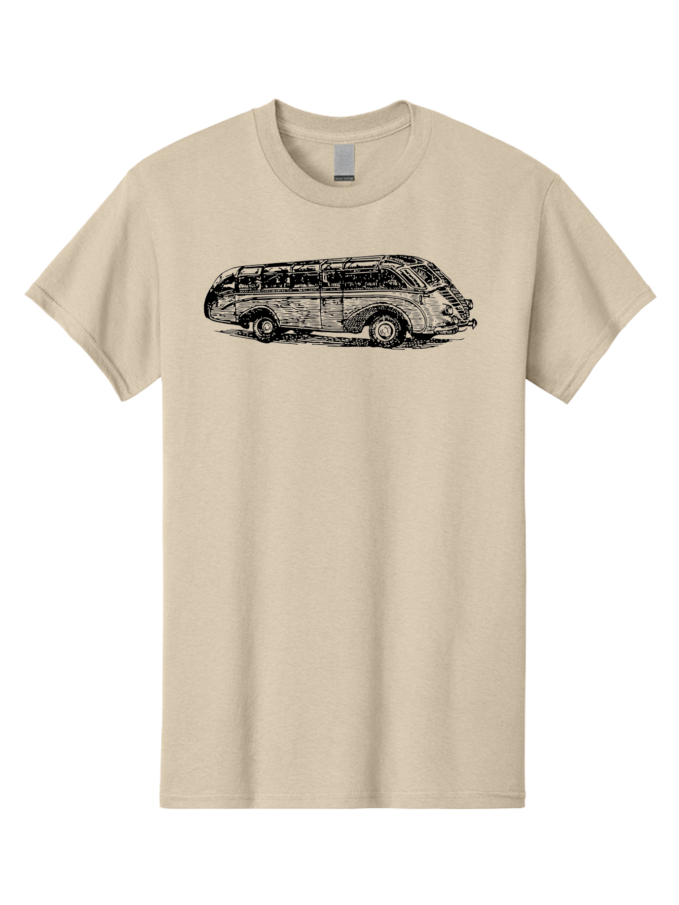 Vw-Bus Men'S Graphic Tee, 100% Cotton, Comfortable Casual Summer Wear, Machine Washable, Vintage Vw Bus, Retro Vehicle, Classic Car Illustration, Nostalgic Design, Sketch Art, Van Life, Travel Inspiration Aad839 11