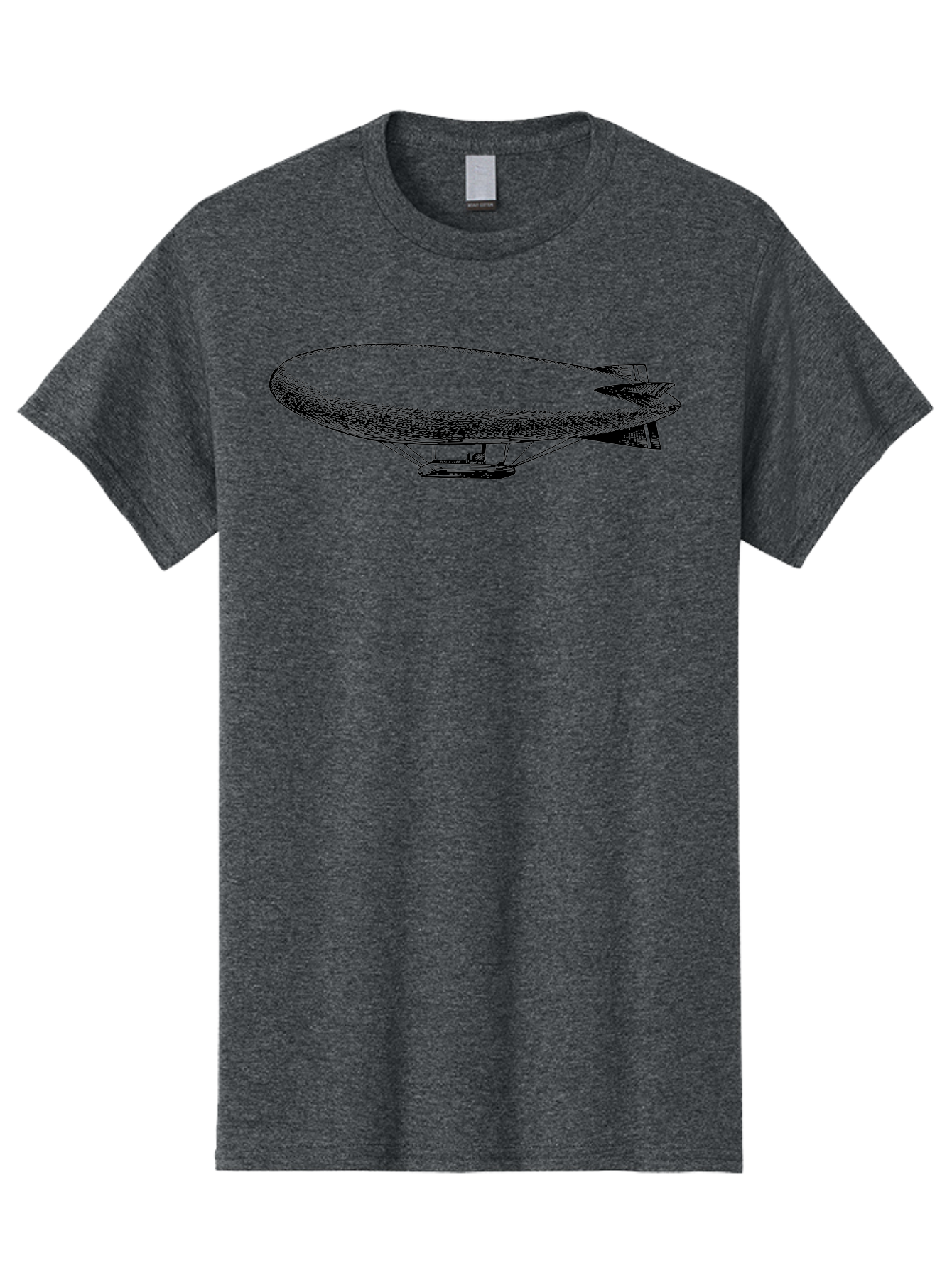Zeppelin-1 Men'S Graphic Tee, 100% Cotton, Comfortable Casual Summer Wear, Machine Washable, Blimp Illustration, Airship Design, Aviation Technology, Futuristic Transportation, Aerial Vehicle, Graphic Art Aad841 19
