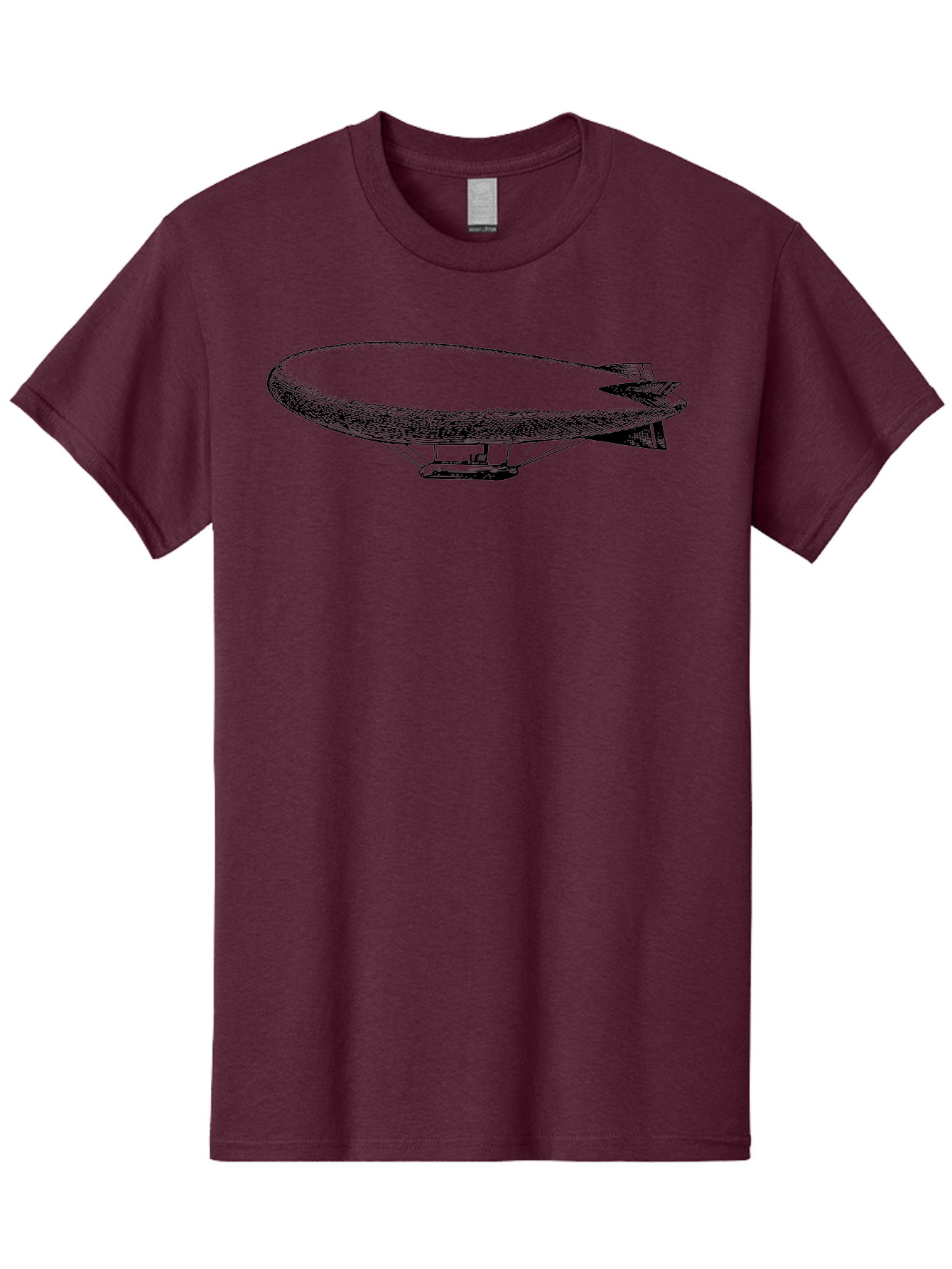 Zeppelin-1 Men'S Graphic Tee, 100% Cotton, Comfortable Casual Summer Wear, Machine Washable, Blimp Illustration, Airship Design, Aviation Technology, Futuristic Transportation, Aerial Vehicle, Graphic Art Aad841 13