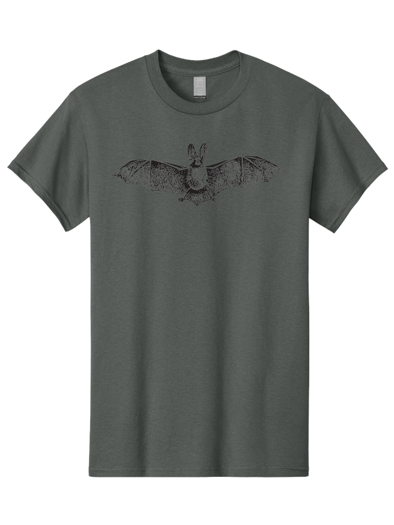 Bat Men'S Graphic Tee, 100% Cotton, Comfortable Casual Summer Wear, Machine Washable, Bat With Rabbit Head, Crossbreed Animal, Fantasy Creature, Dark Art, Gothic Illustration, Unusual Hybrid, Surrealism, Weird Art Aad848 25