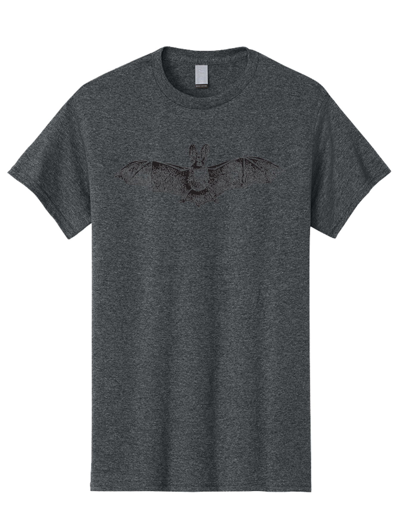 Bat Men'S Graphic Tee, 100% Cotton, Comfortable Casual Summer Wear, Machine Washable, Bat With Rabbit Head, Crossbreed Animal, Fantasy Creature, Dark Art, Gothic Illustration, Unusual Hybrid, Surrealism, Weird Art Aad848 1