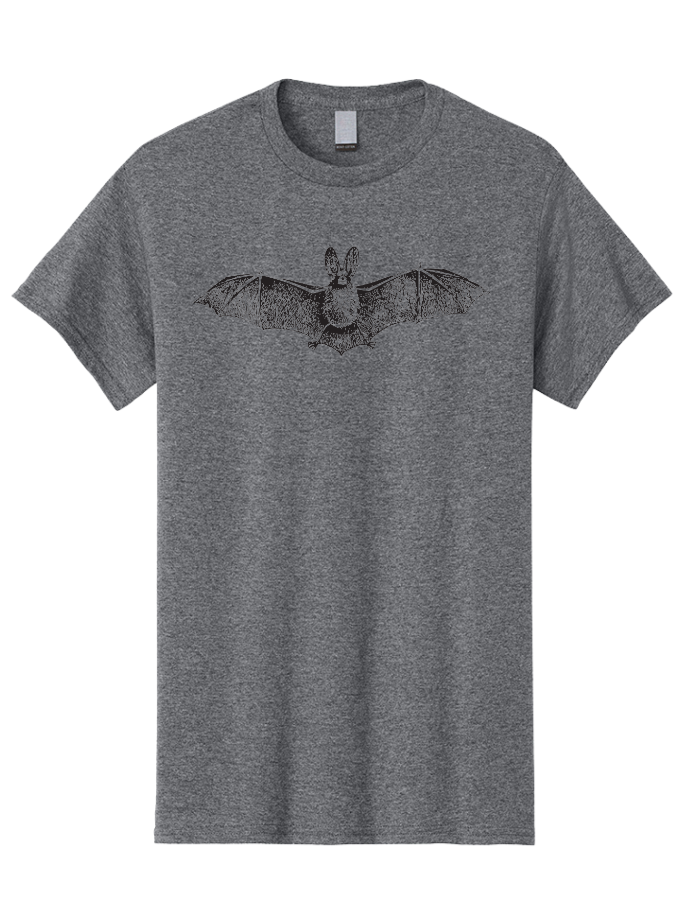 Bat Men'S Graphic Tee, 100% Cotton, Comfortable Casual Summer Wear, Machine Washable, Bat With Rabbit Head, Crossbreed Animal, Fantasy Creature, Dark Art, Gothic Illustration, Unusual Hybrid, Surrealism, Weird Art Aad848 3