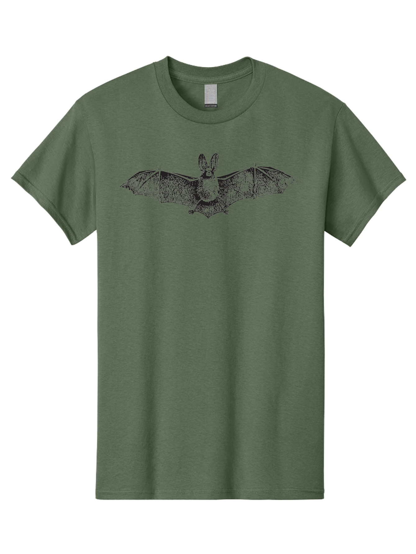 Bat Men'S Graphic Tee, 100% Cotton, Comfortable Casual Summer Wear, Machine Washable, Bat With Rabbit Head, Crossbreed Animal, Fantasy Creature, Dark Art, Gothic Illustration, Unusual Hybrid, Surrealism, Weird Art Aad848 21