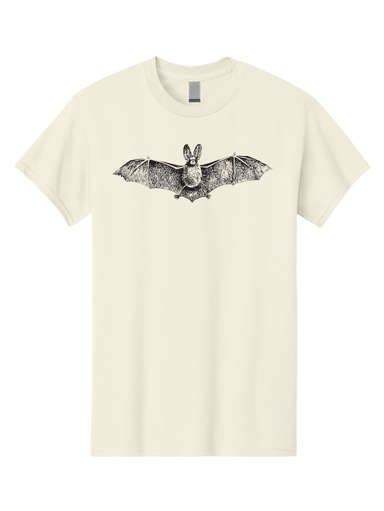 Bat Men'S Graphic Tee, 100% Cotton, Comfortable Casual Summer Wear, Machine Washable, Bat With Rabbit Head, Crossbreed Animal, Fantasy Creature, Dark Art, Gothic Illustration, Unusual Hybrid, Surrealism, Weird Art Aad848 13