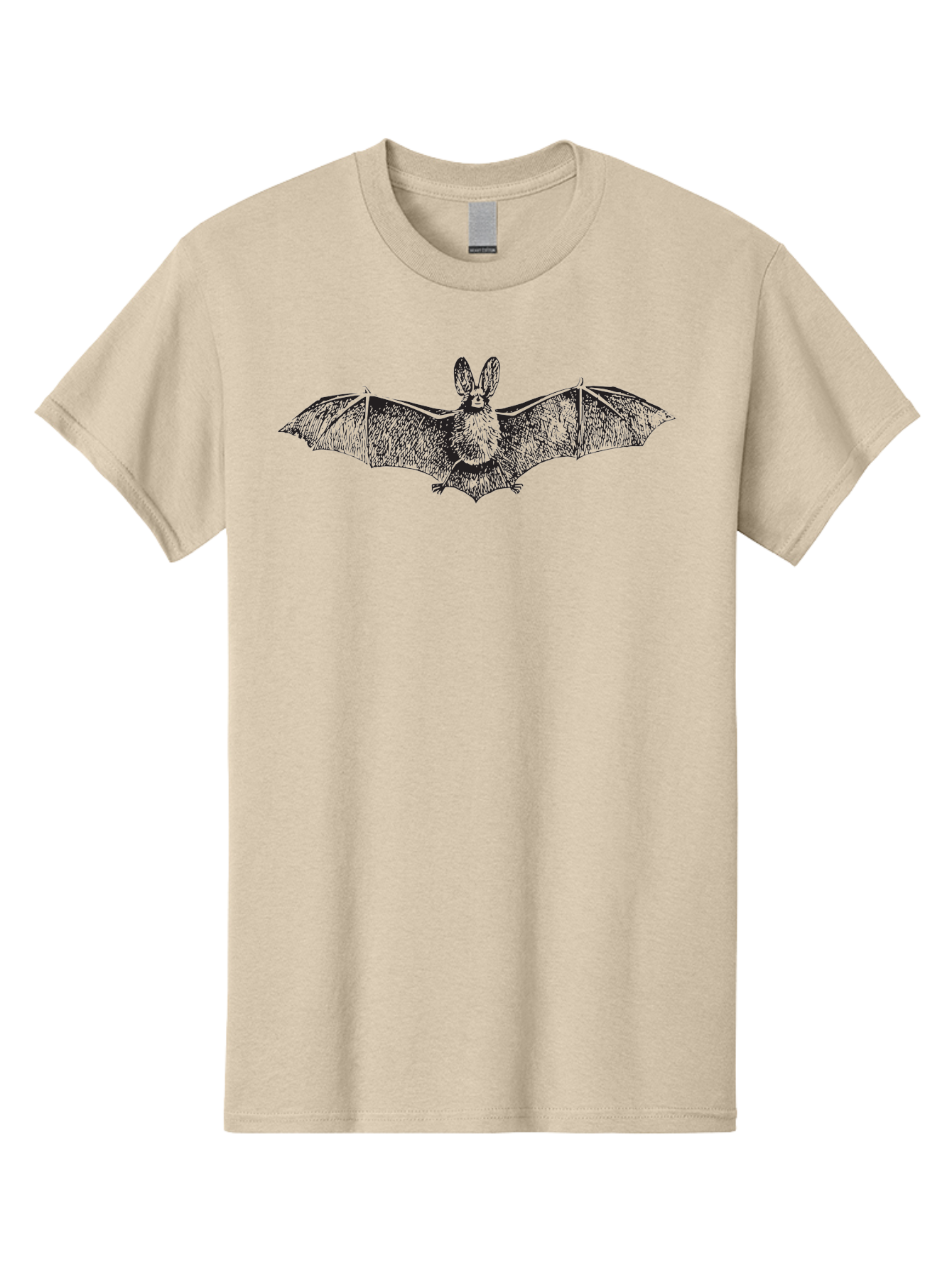 Bat Men'S Graphic Tee, 100% Cotton, Comfortable Casual Summer Wear, Machine Washable, Bat With Rabbit Head, Crossbreed Animal, Fantasy Creature, Dark Art, Gothic Illustration, Unusual Hybrid, Surrealism, Weird Art Aad848 9