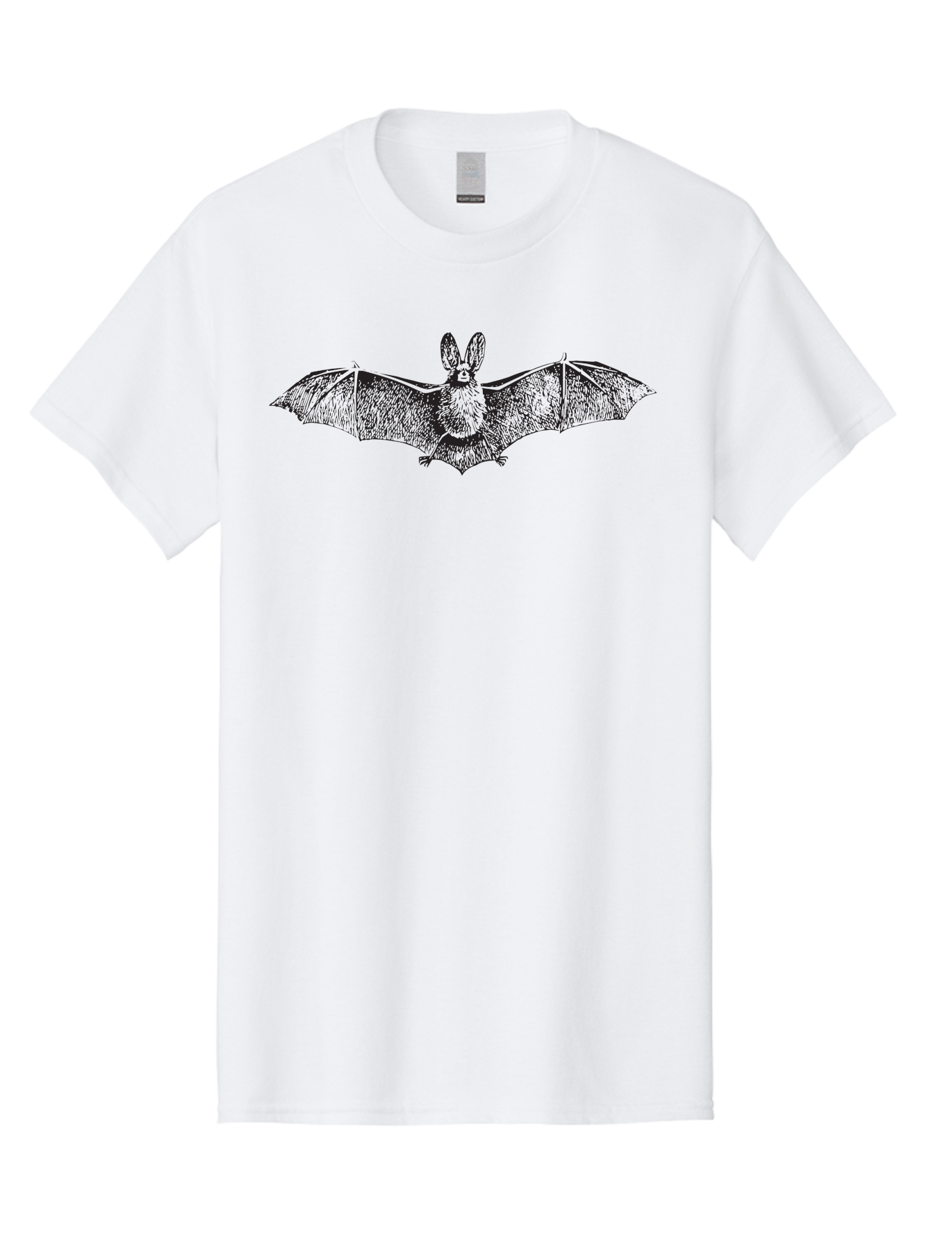 Bat Men'S Graphic Tee, 100% Cotton, Comfortable Casual Summer Wear, Machine Washable, Bat With Rabbit Head, Crossbreed Animal, Fantasy Creature, Dark Art, Gothic Illustration, Unusual Hybrid, Surrealism, Weird Art Aad848 29