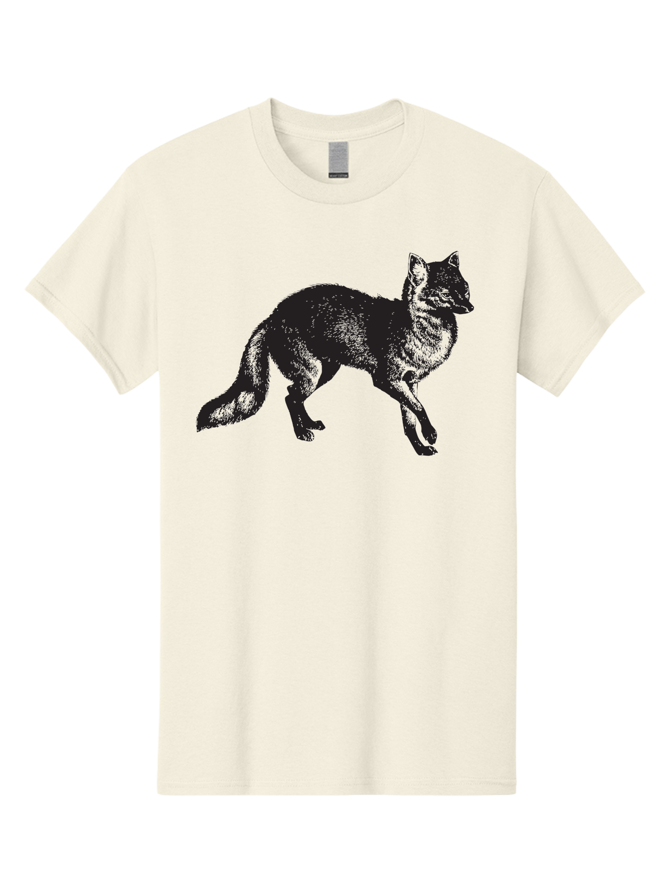 Black-Wolf Men'S Graphic Tee, 100% Cotton, Comfortable Casual Summer Wear, Machine Washable, Black Fox, Wildlife, Animal Silhouette, Nature, Wild Canines, Predators, Forest Dwellers, Black Graphic, Neon Effect Aad856 7