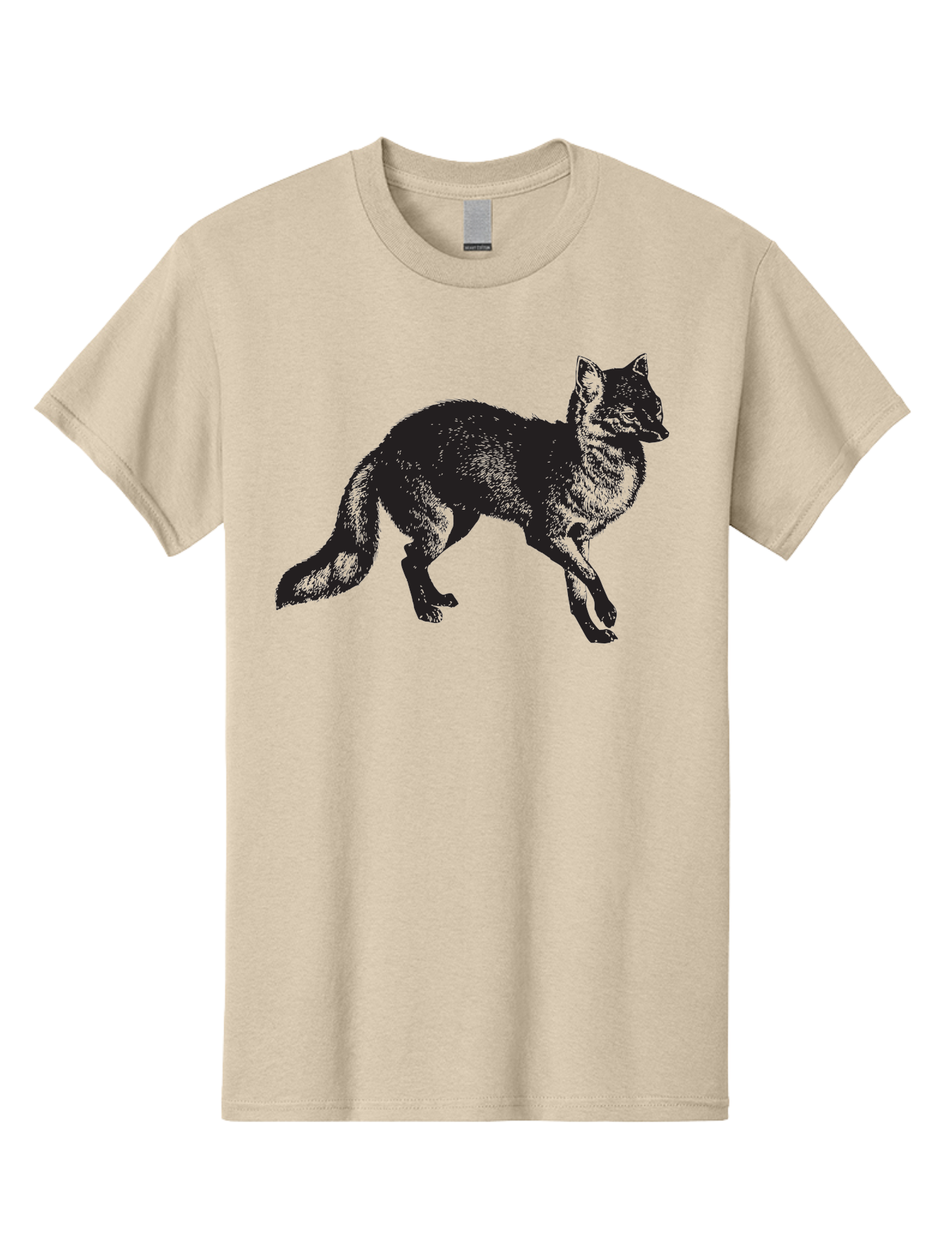 Black-Wolf Men'S Graphic Tee, 100% Cotton, Comfortable Casual Summer Wear, Machine Washable, Black Fox, Wildlife, Animal Silhouette, Nature, Wild Canines, Predators, Forest Dwellers, Black Graphic, Neon Effect Aad856 27