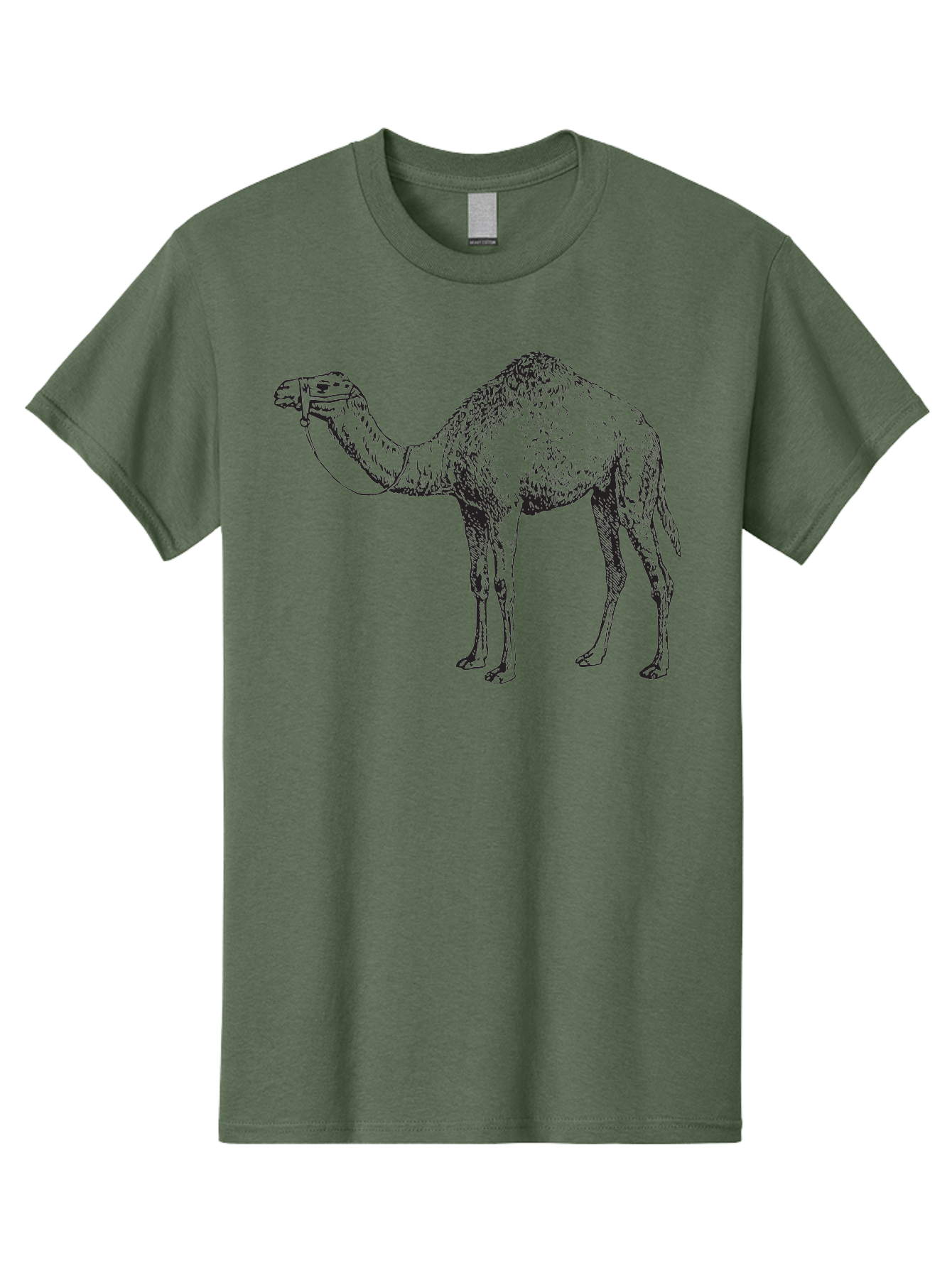 Camel Men'S Graphic Tee, 100% Cotton, Comfortable Casual Summer Wear, Machine Washable, Camel Illustration, Desert Animal, Wildlife Artwork, Camel Silhouette, Graphic Design, Illustration Art, Animal Drawing, Camel Graphic Aad861 1