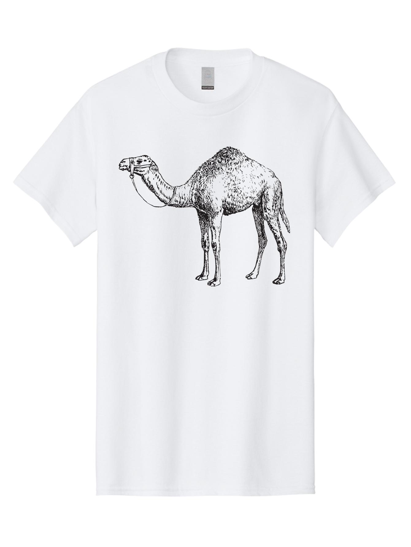Camel Men'S Graphic Tee, 100% Cotton, Comfortable Casual Summer Wear, Machine Washable, Camel Illustration, Desert Animal, Wildlife Artwork, Camel Silhouette, Graphic Design, Illustration Art, Animal Drawing, Camel Graphic Aad861 13