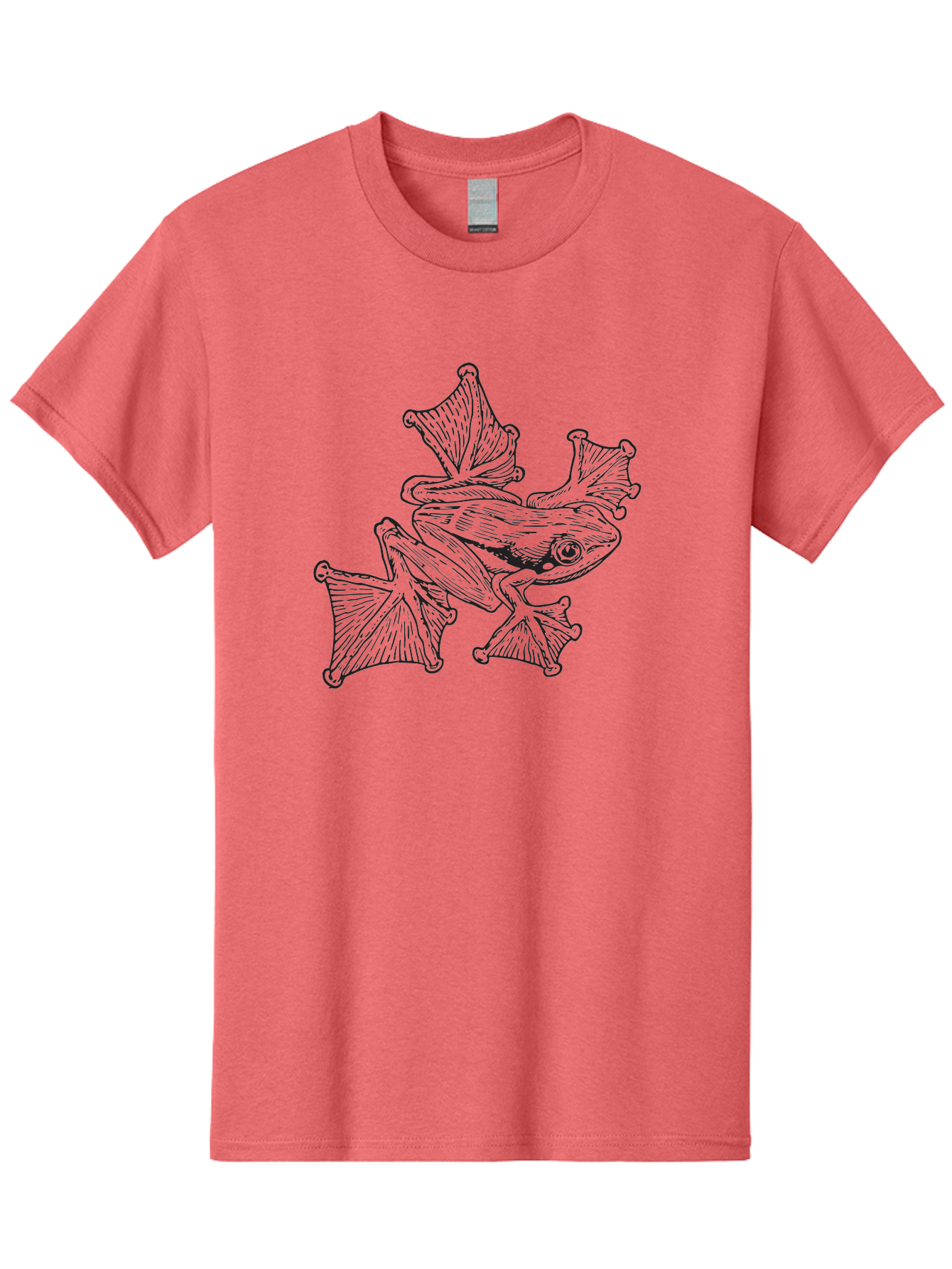 Flying-Guppy Men'S Graphic Tee, 100% Cotton, Comfortable Casual Summer Wear, Machine Washable, Flying Fish, Ocean Creatures, Marine Life, Black Outline, Vibrant Fins, Aquatic Animals, Underwater World, Illustration Art, Line Drawing Aad883 25