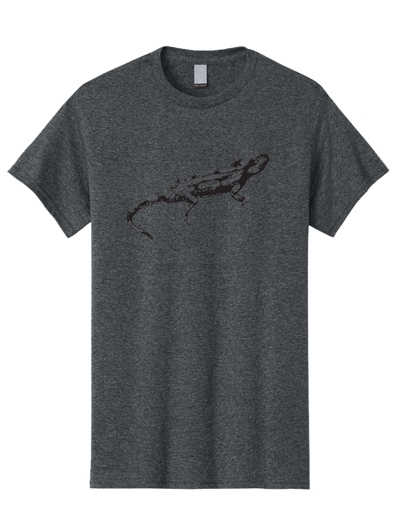 Lizard-1 Men'S Graphic Tee, 100% Cotton, Comfortable Casual Summer Wear, Machine Washable, Lizard Graphic, Reptile Illustration, Wildlife Art, Scaly Texture, Cold-Blooded Creature, Primitive Design, Detailed Drawing, Black Silhouette Aad910 19