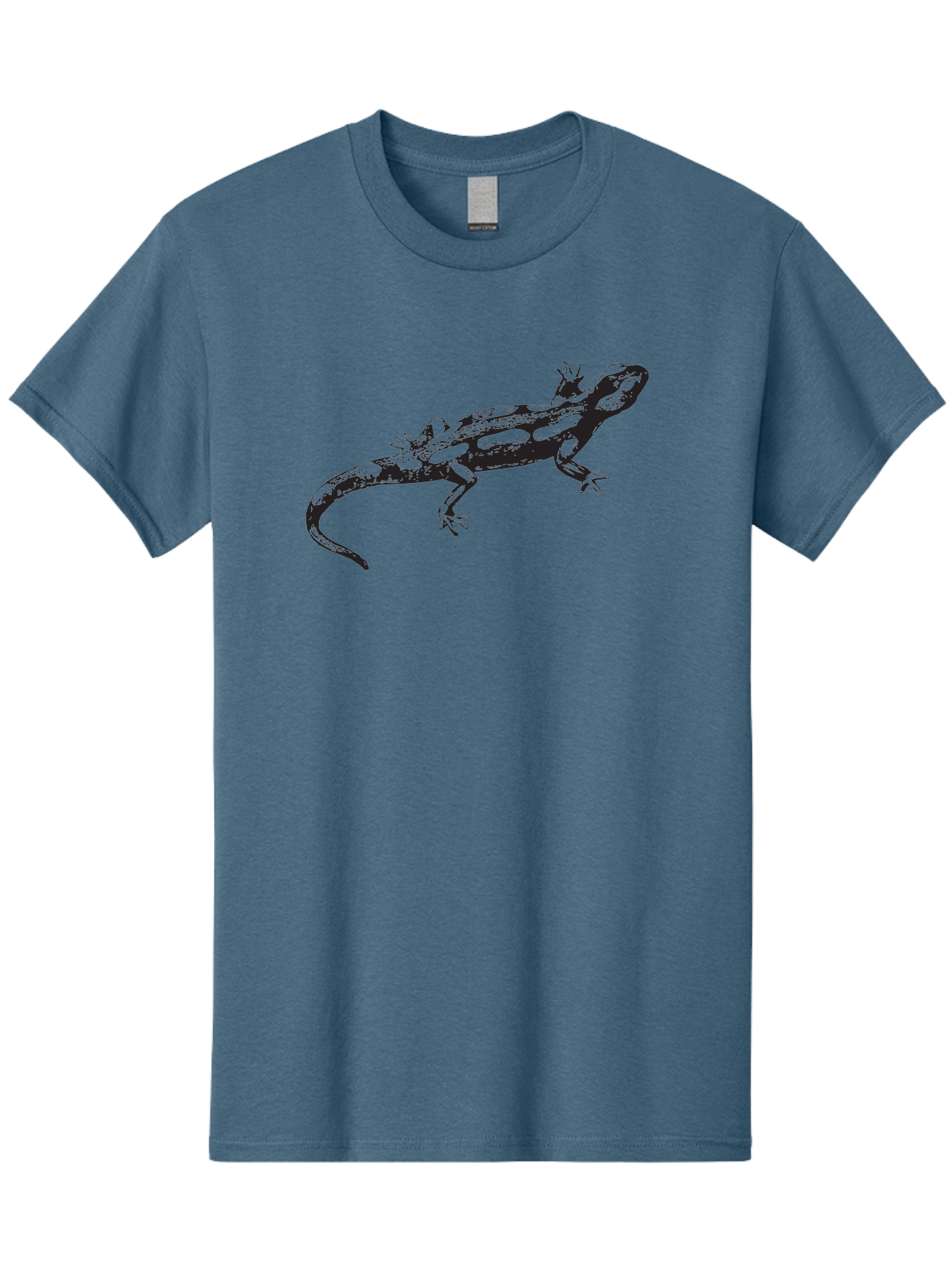 Lizard-1 Men'S Graphic Tee, 100% Cotton, Comfortable Casual Summer Wear, Machine Washable, Lizard Graphic, Reptile Illustration, Wildlife Art, Scaly Texture, Cold-Blooded Creature, Primitive Design, Detailed Drawing, Black Silhouette Aad910 25