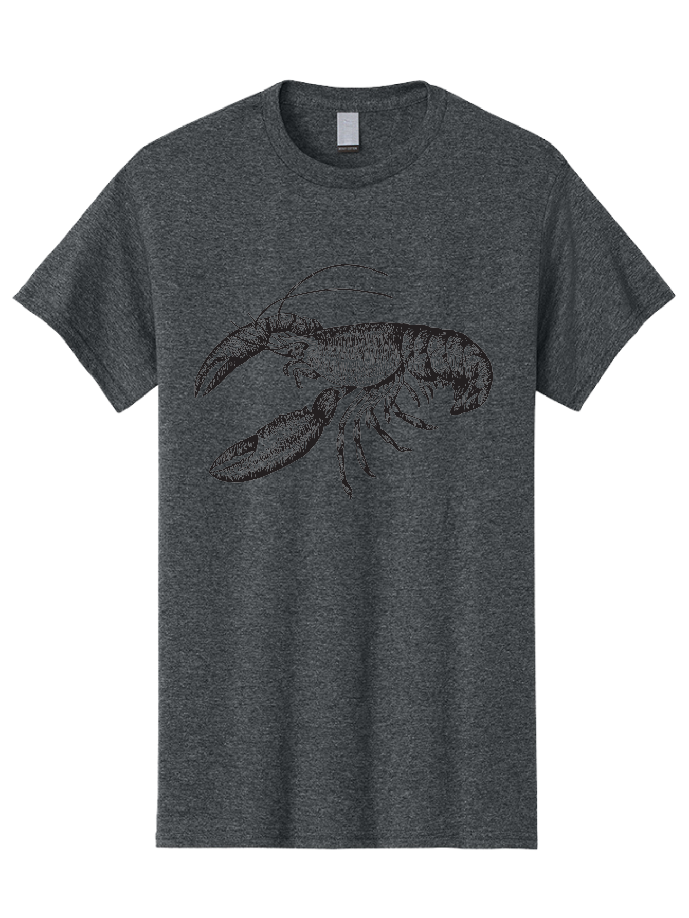 Lobster Men'S Graphic Tee, 100% Cotton, Comfortable Casual Summer Wear, Machine Washable, Lobster Illustration, Crustacean Art, Seafood Graphic, Detailed Drawing, Claw Art, Shellfish Design, Black Linework Aad913 19
