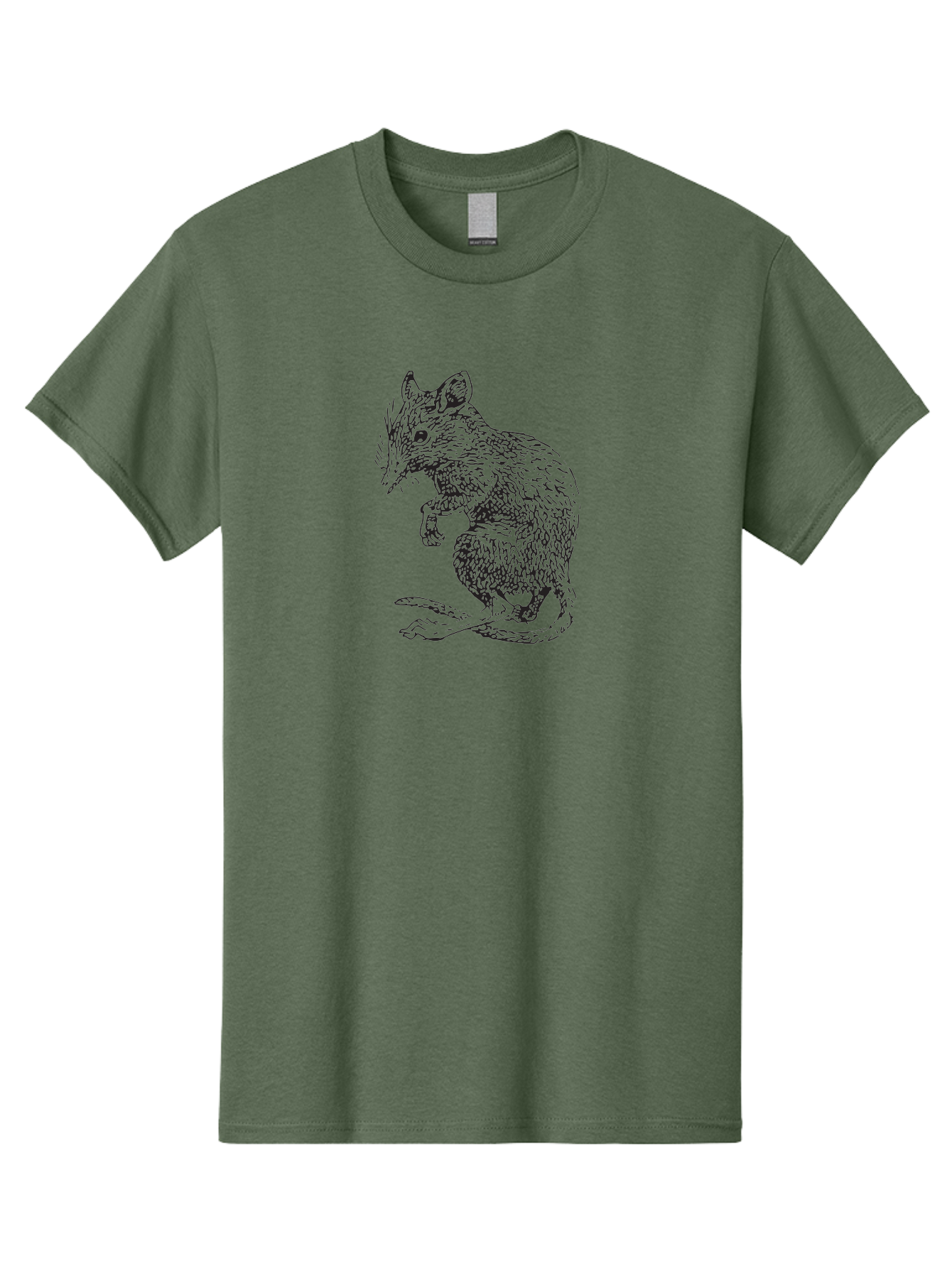 Mouse Men'S Graphic Tee, 100% Cotton, Comfortable Casual Summer Wear, Machine Washable, Mouse Illustration, Rodent Drawing, Small Mammal, Black And White Artwork, Detailed Fur Texture, Whiskers, Cartoon Style, Minimalist Design Aad918 15
