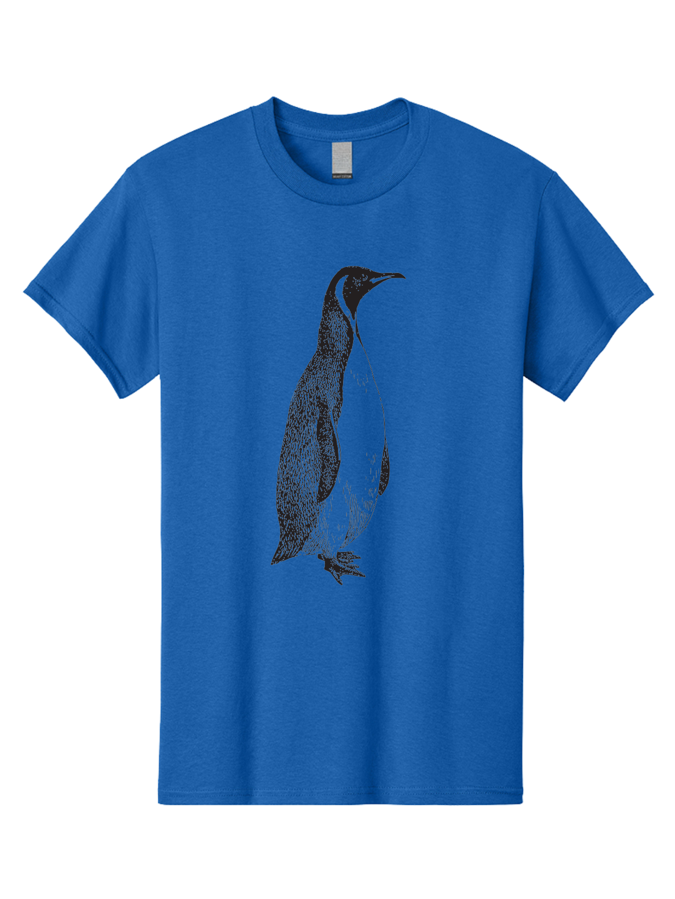 Penguin Men'S Graphic Tee, 100% Cotton, Comfortable Casual Summer Wear, Machine Washable, Penguin Illustration, Black And White Penguin, Detailed Artwork, Wildlife Graphic, Stylized Bird, Antarctic Bird, Tuxedo Bird, Flightless Bird, Aad924 19
