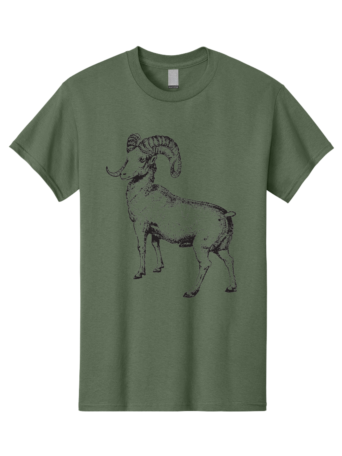 Ram Men'S Graphic Tee, 100% Cotton, Comfortable Casual Summer Wear, Machine Washable, Large Ram, Curved Horns, Wild Animal, Livestock, Farm Animal, Strong, Majestic, Nature, Wildlife, Outdoors, Rugged Aad934 21