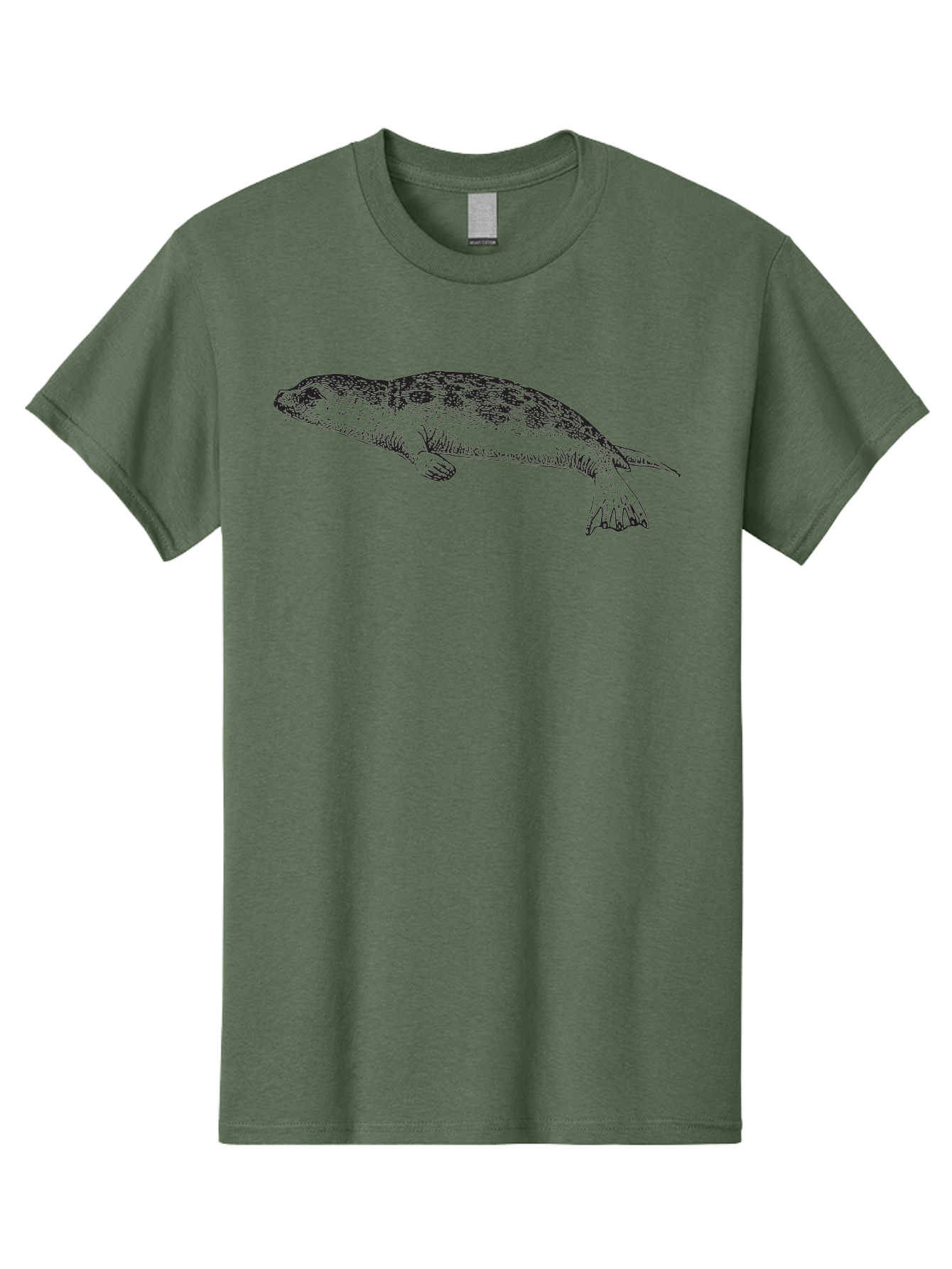 Salamander-Illustration-1 Men'S Graphic Tee, 100% Cotton, Comfortable Casual Summer Wear, Machine Washable, Turtle Illustration, Aquatic Animal, Shell Pattern, Wildlife Art, Simple Line Drawing, Vintage-Style Graphic, Turtle Species, Aad943 29