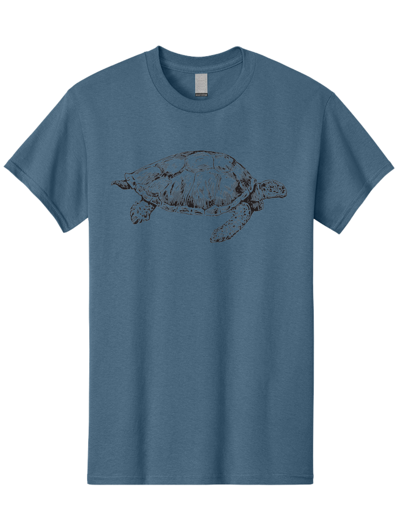 Sea-Turtle-Illustration Men'S Graphic Tee, 100% Cotton, Comfortable Casual Summer Wear, Machine Washable, Sea Turtle, Ocean Creature, Marine Life, Wildlife Illustration, Turtle Shell, Flipper, Slow-Moving Animal, Wildlife Art Aad945 7