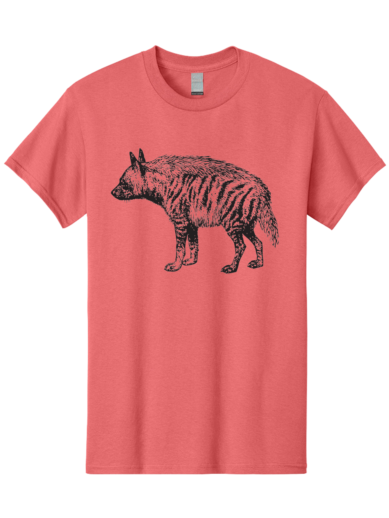 Thylacine Men'S Graphic Tee, 100% Cotton, Comfortable Casual Summer Wear, Machine Washable, Tasmanian Tiger, Extinct Animal, Wildlife Illustration, Striped Pattern, Marsupial, Wild Dog, Vintage Art, Black And Green, Historical Species Aad961 15