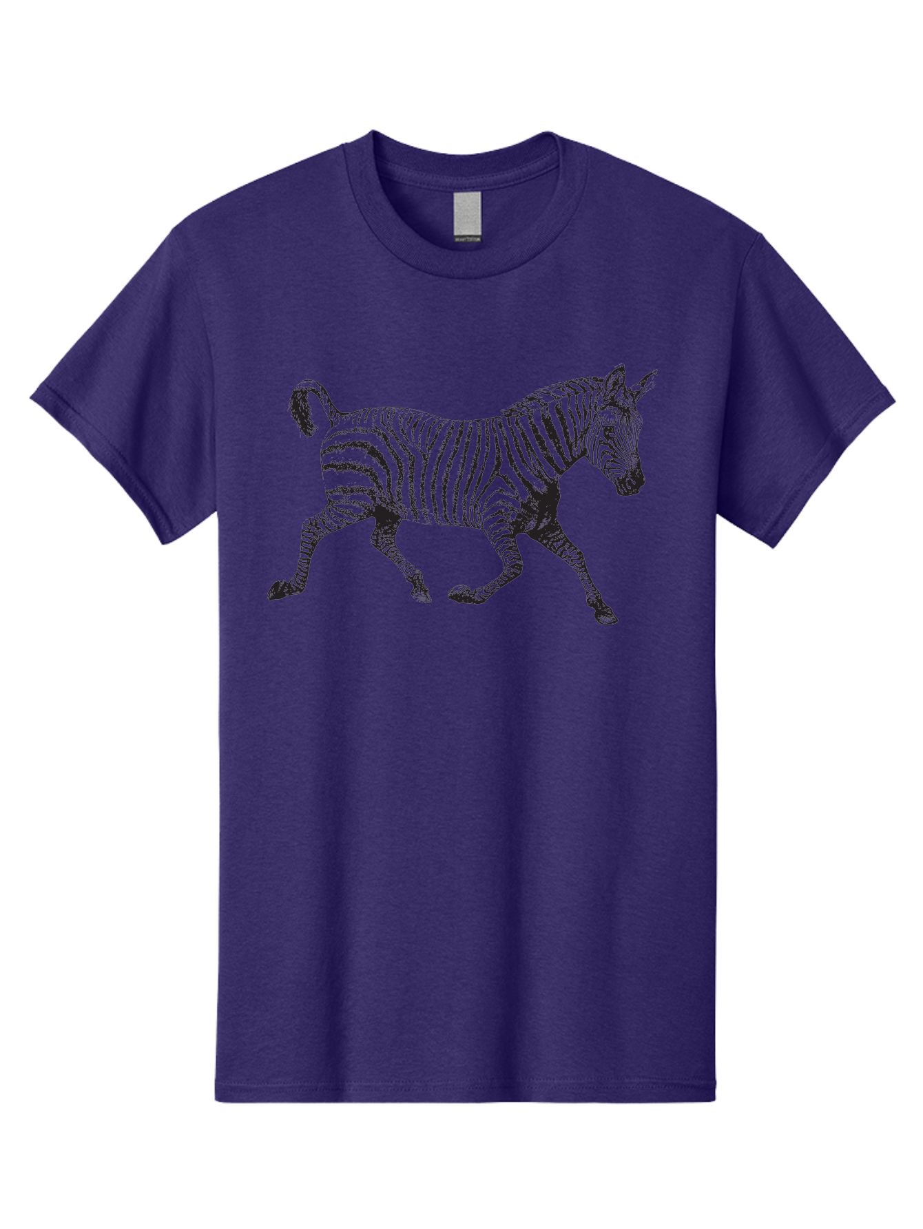 Zebra-Illustration Men'S Graphic Tee, 100% Cotton, Comfortable Casual Summer Wear, Machine Washable, Black And White Zebra, Wildlife Animal, Safari Theme, Black Stripes, Equine Mammal, Wild Horse, African Wildlife, Animal Illustration, Aad970 13