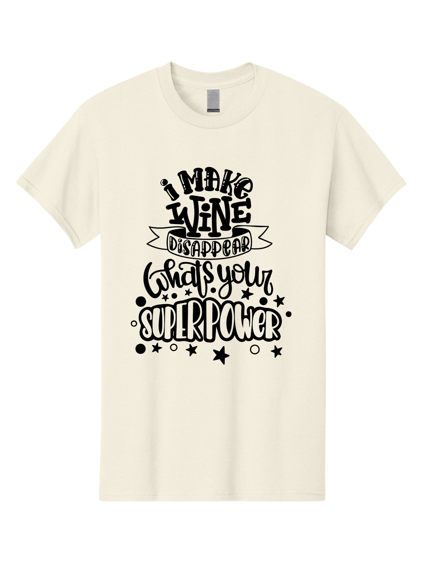 I-Make-Wine-Disappear Men'S Graphic Tee, 100% Cotton, Comfortable Casual Summer Wear, Machine Washable, Wine Lover Quote, Funny Sayings, Humor, Superpower, Wine Drinker, Witty Phrase, Drink Wine, What'S Your Superpower Aad974 17