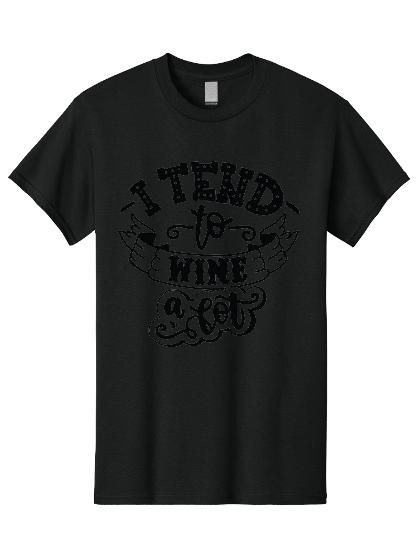 I-Tend-To-Wine-A-Lot Men'S Graphic Tee, 100% Cotton, Comfortable Casual Summer Wear, Machine Washable, Wine Quote, Funny Phrase, Witty Saying, Wine Lover, Humor, Pun, Wine Humor, Sarcastic Quote, Wine Pun, Typography Aad975 15