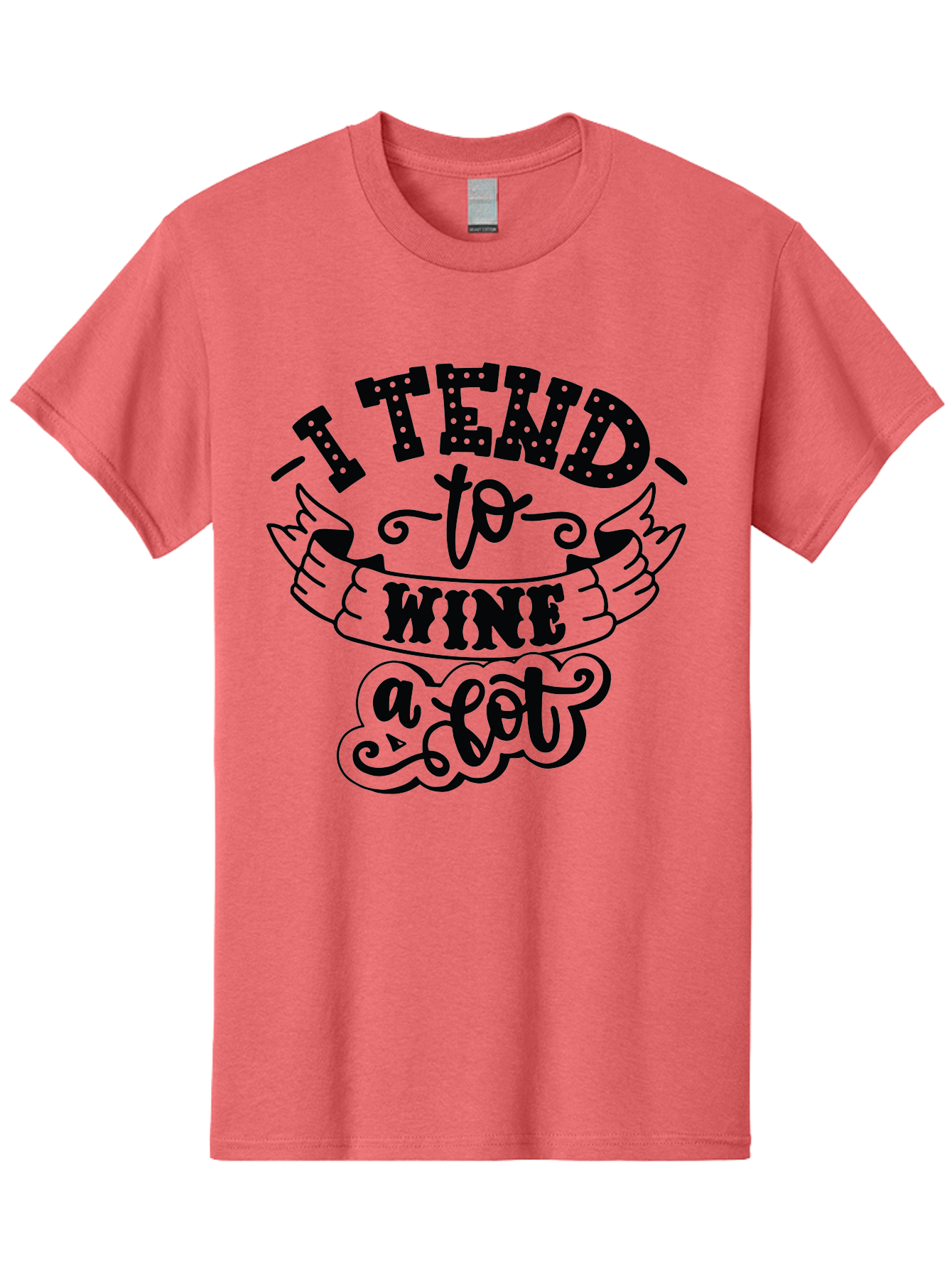 I-Tend-To-Wine-A-Lot Men'S Graphic Tee, 100% Cotton, Comfortable Casual Summer Wear, Machine Washable, Wine Quote, Funny Phrase, Witty Saying, Wine Lover, Humor, Pun, Wine Humor, Sarcastic Quote, Wine Pun, Typography Aad975 23