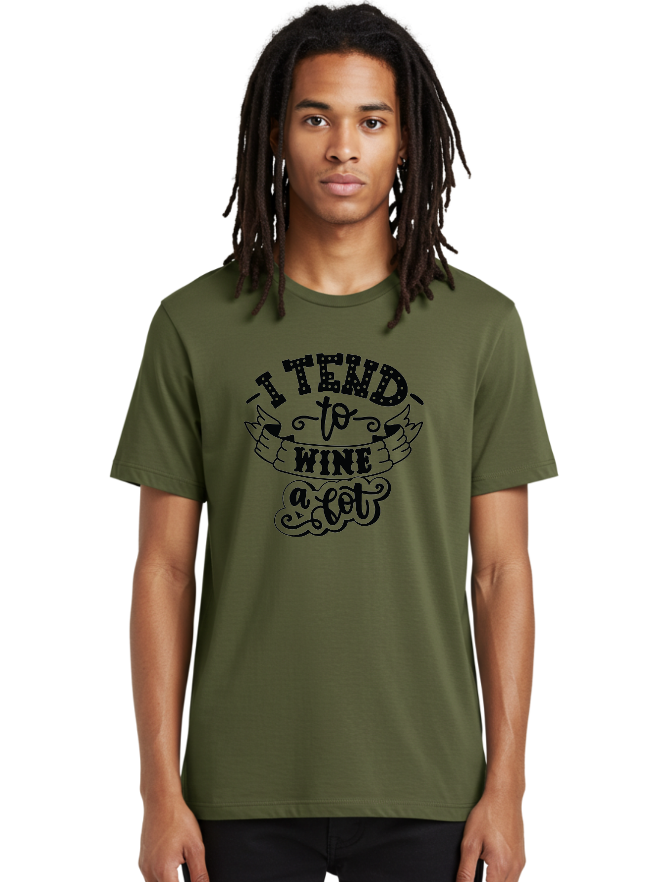 I-Tend-To-Wine-A-Lot Men'S Graphic Tee, 100% Cotton, Comfortable Casual Summer Wear, Machine Washable, Wine Quote, Funny Phrase, Witty Saying, Wine Lover, Humor, Pun, Wine Humor, Sarcastic Quote, Wine Pun, Typography Aad975 26