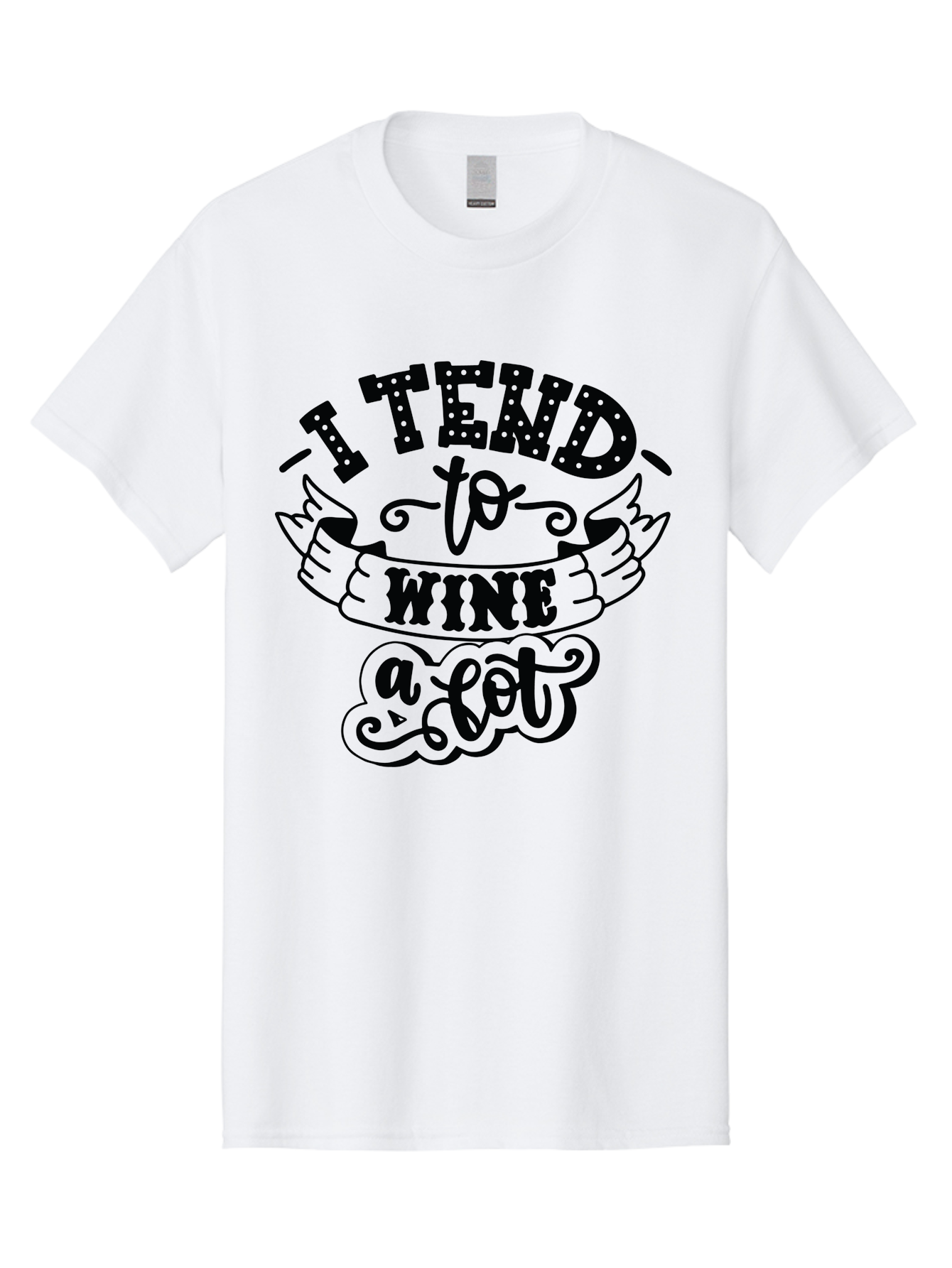 I-Tend-To-Wine-A-Lot Men'S Graphic Tee, 100% Cotton, Comfortable Casual Summer Wear, Machine Washable, Wine Quote, Funny Phrase, Witty Saying, Wine Lover, Humor, Pun, Wine Humor, Sarcastic Quote, Wine Pun, Typography Aad975 11