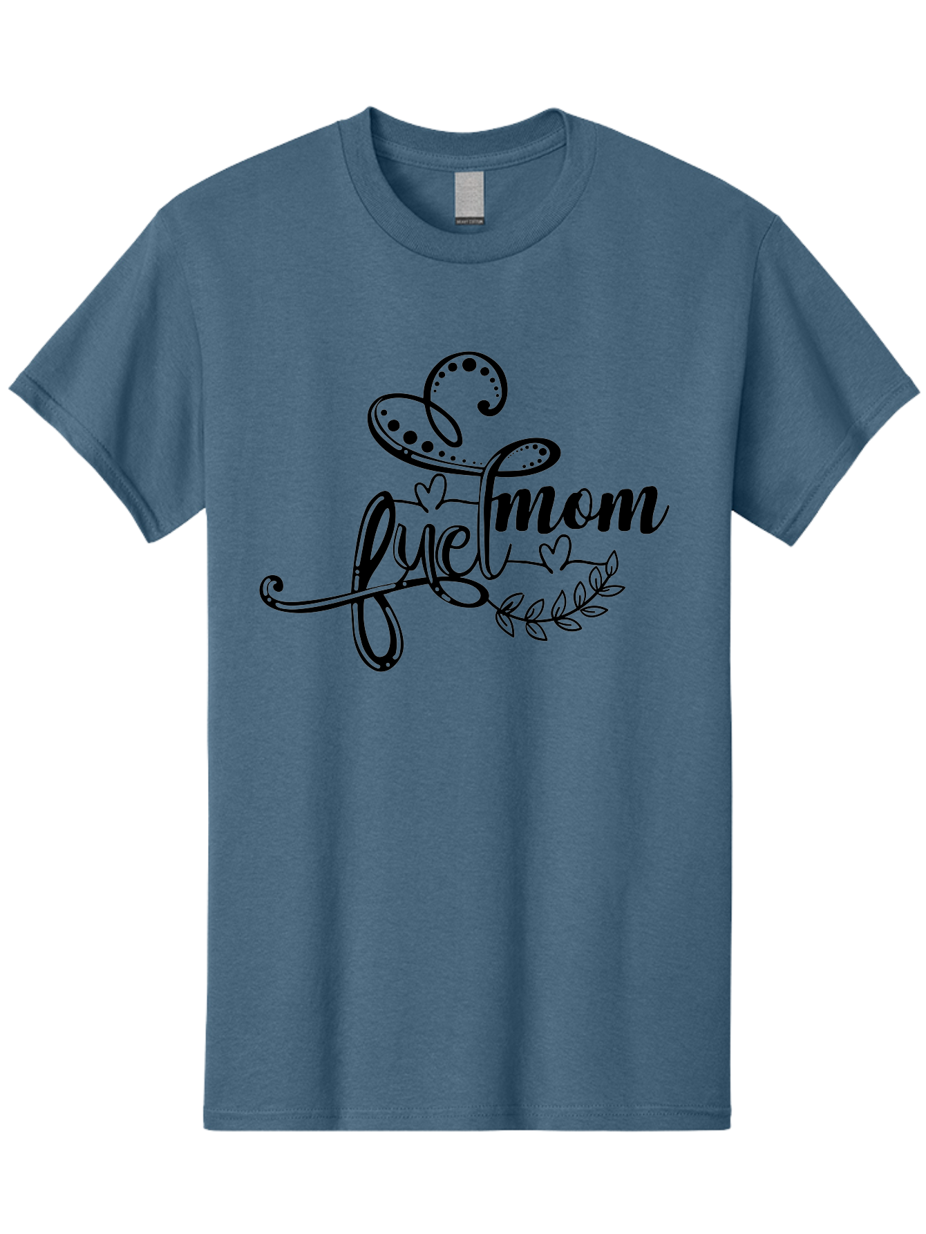 Love-Mom Men'S Graphic Tee, 100% Cotton, Comfortable Casual Summer Wear, Machine Washable, Love Mom, Black Cursive Lettering, Floral Design, Heart Shapes, Motherly Love, Decorative Elements, Heartwarming Illustration, Calligraphy Art Aad978 15