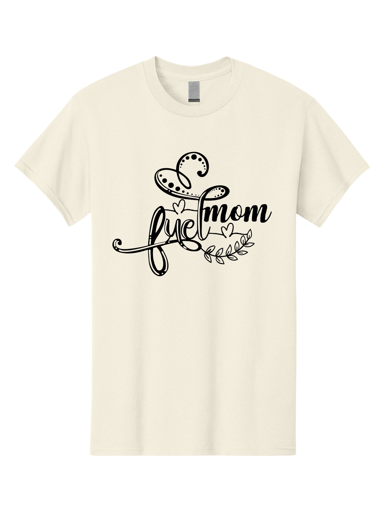 Love-Mom Men'S Graphic Tee, 100% Cotton, Comfortable Casual Summer Wear, Machine Washable, Love Mom, Black Cursive Lettering, Floral Design, Heart Shapes, Motherly Love, Decorative Elements, Heartwarming Illustration, Calligraphy Art Aad978 27