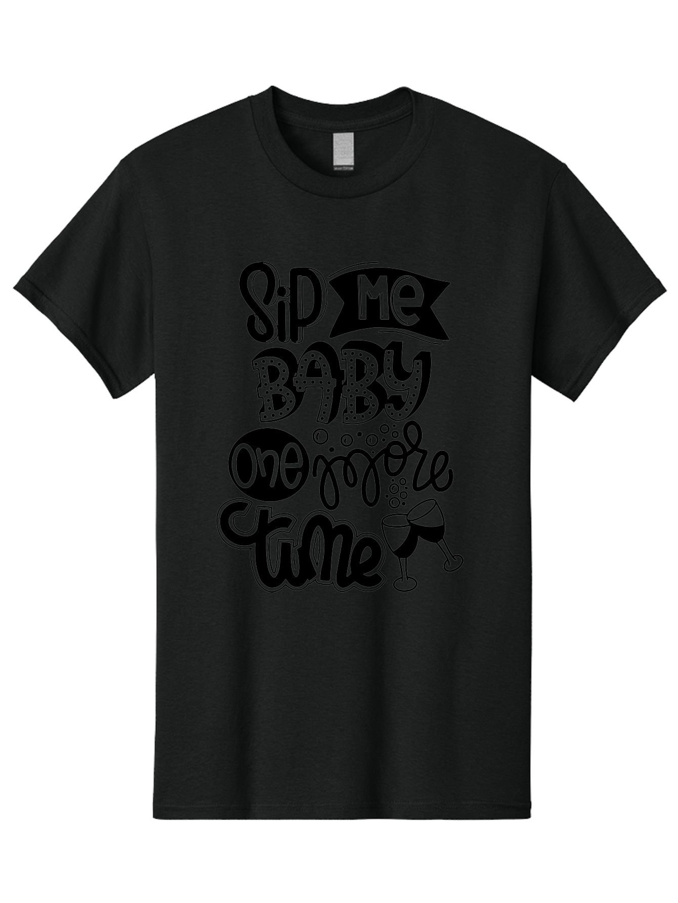 Sip-Me-Baby-One-More-Time Men'S Graphic Tee, 100% Cotton, Comfortable Casual Summer Wear, Machine Washable, Funny Quote, Sassy Phrase, Wine Glass, Champagne Toast, Party Time, Celebration, Sip Me Baby One More Time, Humor, Celebration Quote Aad984 29