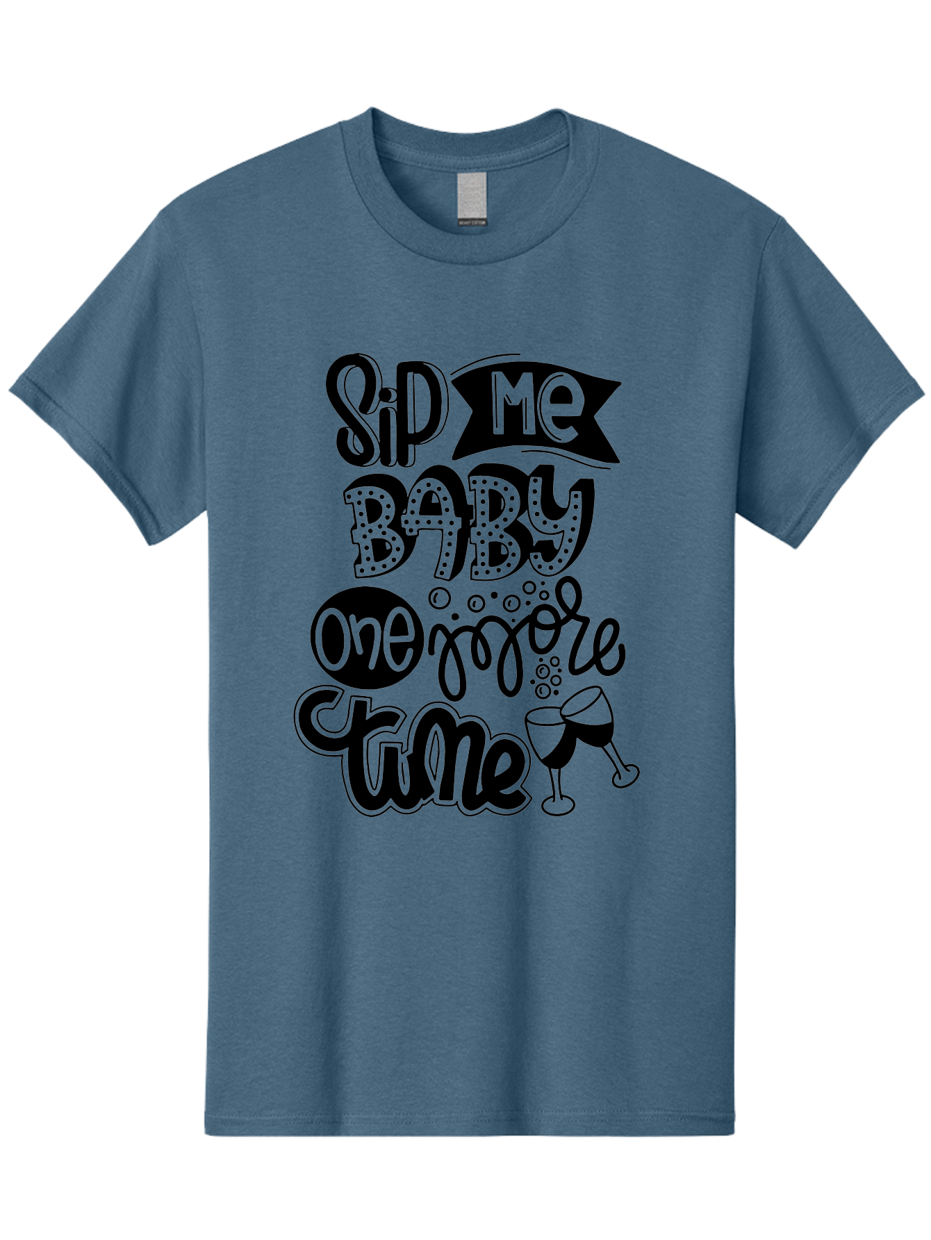 Sip-Me-Baby-One-More-Time Men'S Graphic Tee, 100% Cotton, Comfortable Casual Summer Wear, Machine Washable, Funny Quote, Sassy Phrase, Wine Glass, Champagne Toast, Party Time, Celebration, Sip Me Baby One More Time, Humor, Celebration Quote Aad984 27