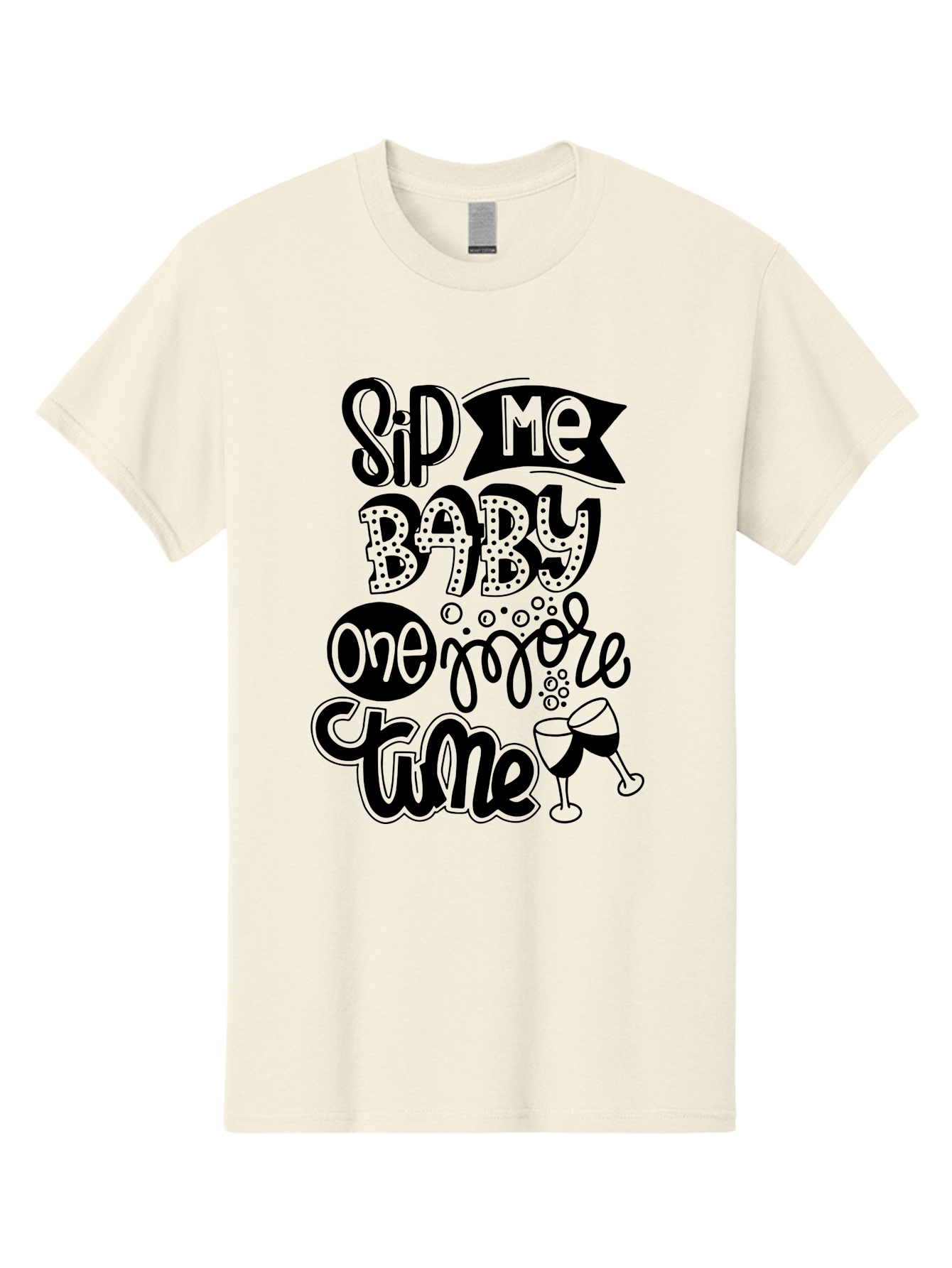 Sip-Me-Baby-One-More-Time Men'S Graphic Tee, 100% Cotton, Comfortable Casual Summer Wear, Machine Washable, Funny Quote, Sassy Phrase, Wine Glass, Champagne Toast, Party Time, Celebration, Sip Me Baby One More Time, Humor, Celebration Quote Aad984 25
