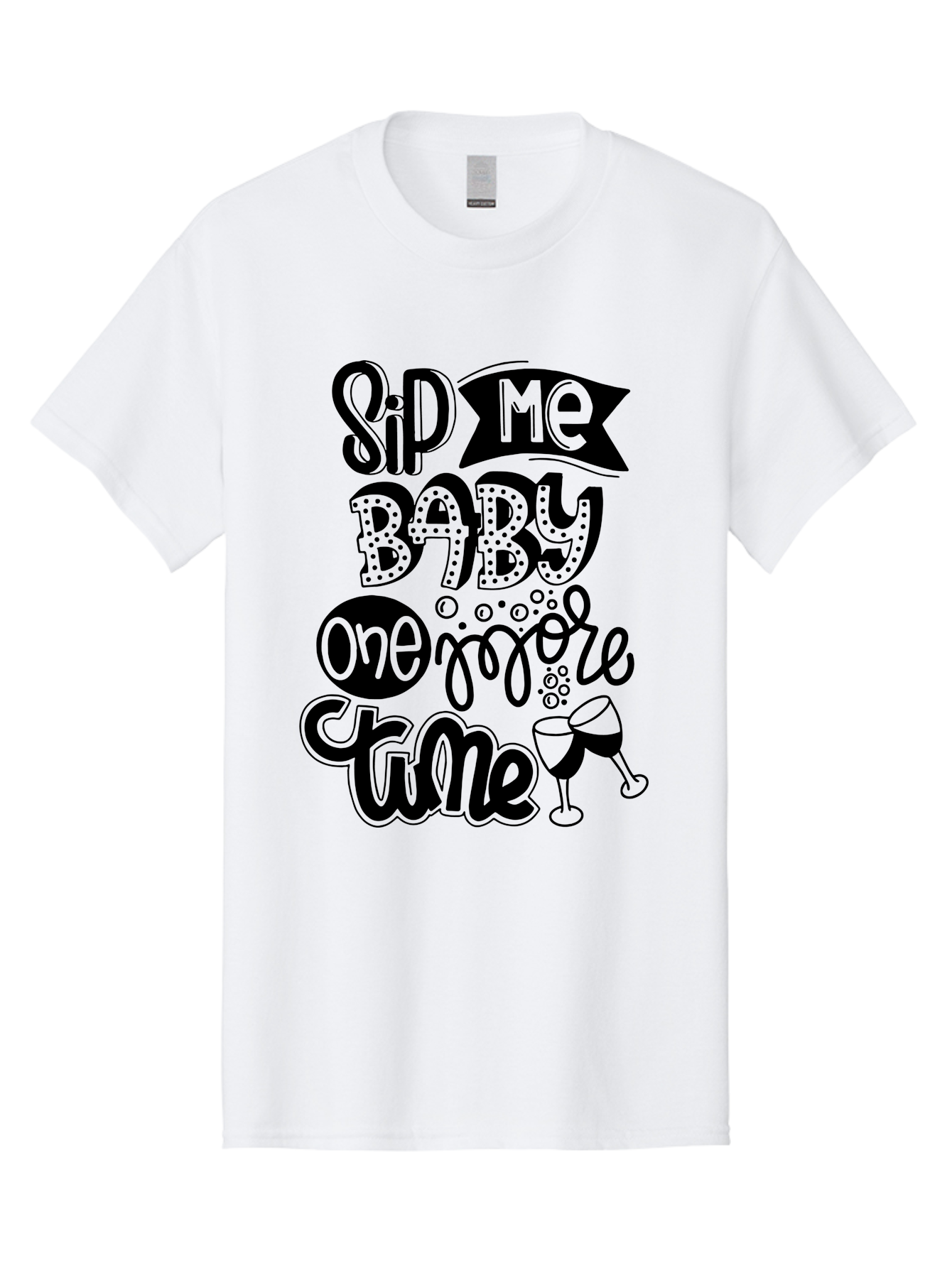Sip-Me-Baby-One-More-Time Men'S Graphic Tee, 100% Cotton, Comfortable Casual Summer Wear, Machine Washable, Funny Quote, Sassy Phrase, Wine Glass, Champagne Toast, Party Time, Celebration, Sip Me Baby One More Time, Humor, Celebration Quote Aad984 5