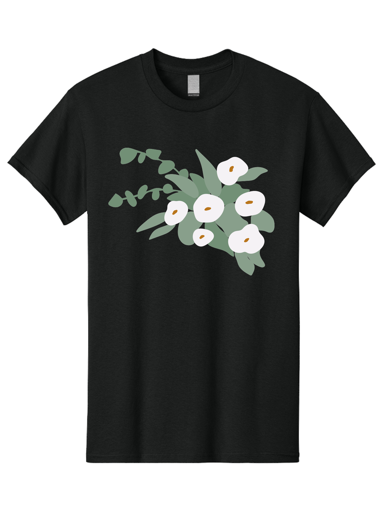 After-Glow Men'S Graphic Tee, 100% Cotton, Comfortable Casual Summer Wear, Machine Washable, Lotus Flowers, White Blooms, Gray Leaves, Spiritual Symbols, Serene Atmosphere, Peaceful Ambiance, Afterlife, Lotus Flower, Gray Graphics Aad992 23