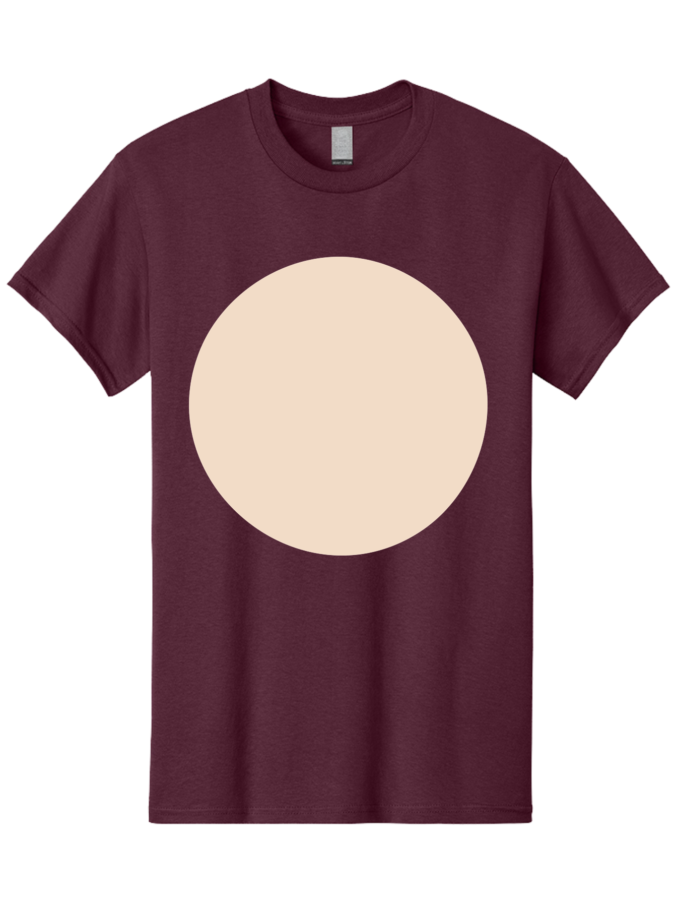Beige-Circle Men'S Graphic Tee, 100% Cotton, Comfortable Casual Summer Wear, Machine Washable, Beige Circle, Minimalist Design, Simple Shape, Neutral Color, Geometric Figure, Circular Form Aad996 11