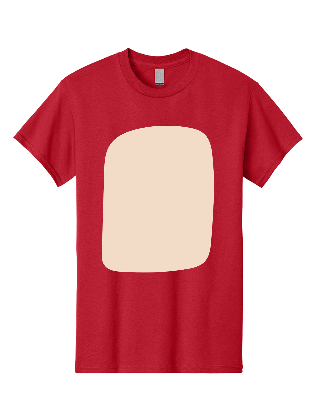 Beige-Rectangle Men'S Graphic Tee, 100% Cotton, Comfortable Casual Summer Wear, Machine Washable, Beige Rectangle, Rounded Corners, Plain Shape, Simple Design, Minimalist Aesthetic, Neutral Color, Soft Edges Aad997 27