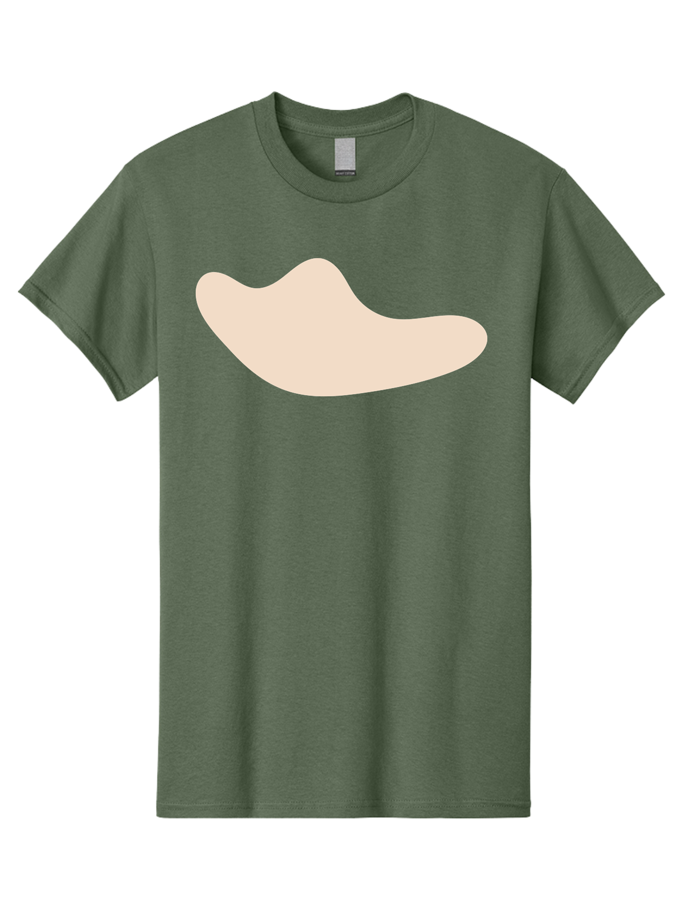 Cashew-Nut-1 Men'S Graphic Tee, 100% Cotton, Comfortable Casual Summer Wear, Machine Washable, Cashew Nut, Snack Food, Healthy Eating, Nutty Flavor, Beige Color, Abstract Shape, Simple Design, Minimalist Art Aae001 27