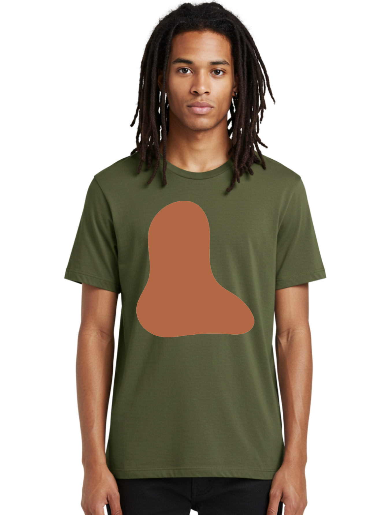 Cashew-Nut Men'S Graphic Tee, 100% Cotton, Comfortable Casual Summer Wear, Machine Washable, Roasted Chicken Leg, Savory Dish, Food Illustration, Cartoon Style, Reddish-Brown Color, Simple Design, Culinary Art Aae002 28
