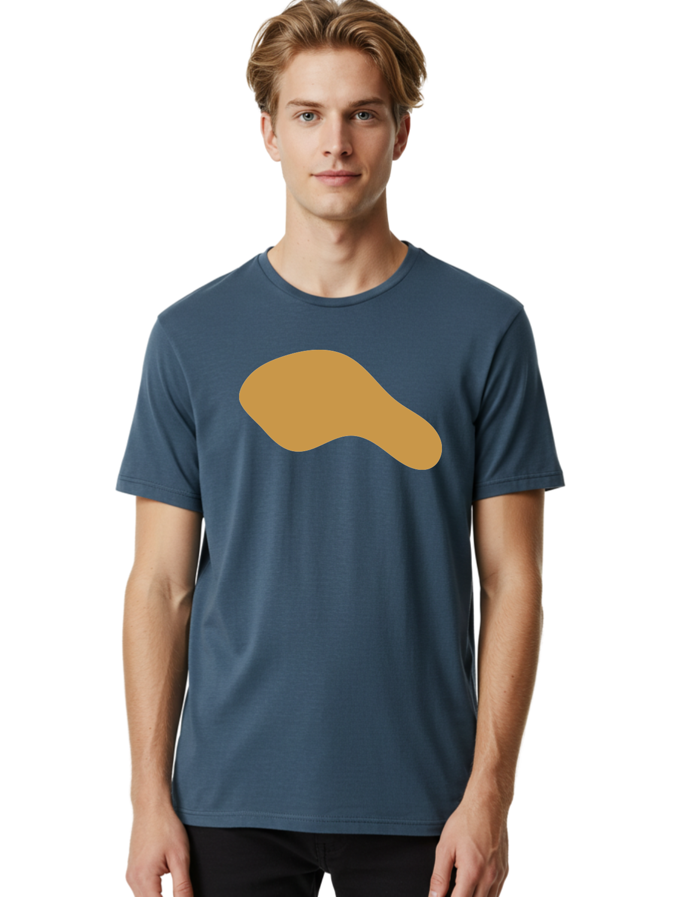 Chicken-Drumstick Men'S Graphic Tee, 100% Cotton, Comfortable Casual Summer Wear, Machine Washable, Fried Chicken, Chicken Leg, Food Illustration, Abstract Shape, Brown Color, Simple Design, Digital Art, Culinary Theme Aae003 12