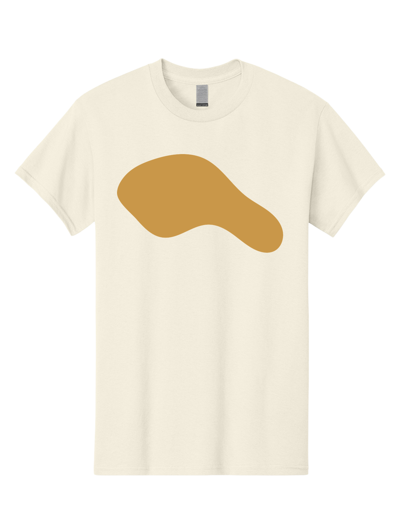 Chicken-Drumstick Men'S Graphic Tee, 100% Cotton, Comfortable Casual Summer Wear, Machine Washable, Fried Chicken, Chicken Leg, Food Illustration, Abstract Shape, Brown Color, Simple Design, Digital Art, Culinary Theme Aae003 29