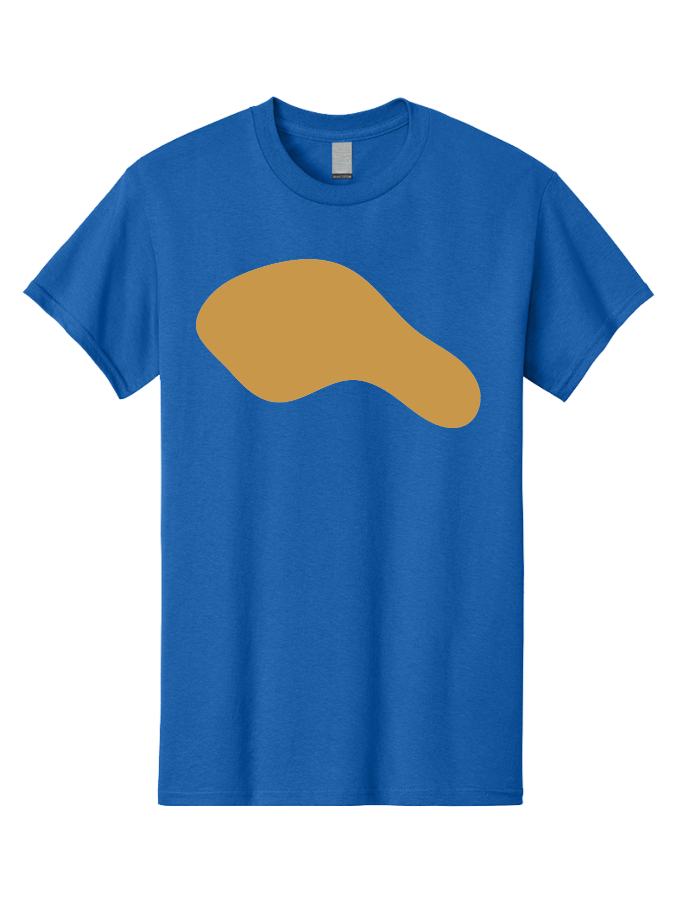 Chicken-Drumstick Men'S Graphic Tee, 100% Cotton, Comfortable Casual Summer Wear, Machine Washable, Fried Chicken, Chicken Leg, Food Illustration, Abstract Shape, Brown Color, Simple Design, Digital Art, Culinary Theme Aae003 7