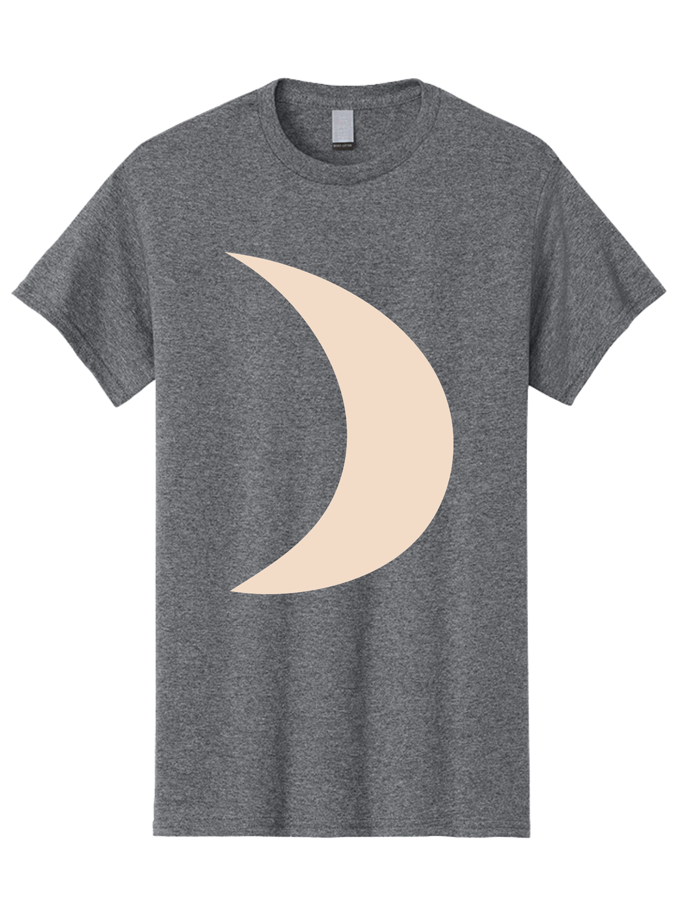 Crescent-Moon-2 Men'S Graphic Tee, 100% Cotton, Comfortable Casual Summer Wear, Machine Washable, Crescent Moon Shape, Minimalist Design, Simple Graphics, Tan Color, Abstract Art, Lunar Symbol, Night Sky Theme Aae006 7