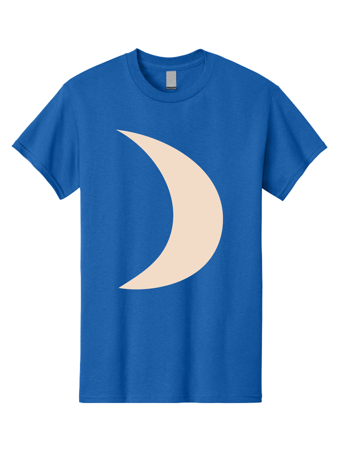 Crescent-Moon-2 Men'S Graphic Tee, 100% Cotton, Comfortable Casual Summer Wear, Machine Washable, Crescent Moon Shape, Minimalist Design, Simple Graphics, Tan Color, Abstract Art, Lunar Symbol, Night Sky Theme Aae006 23