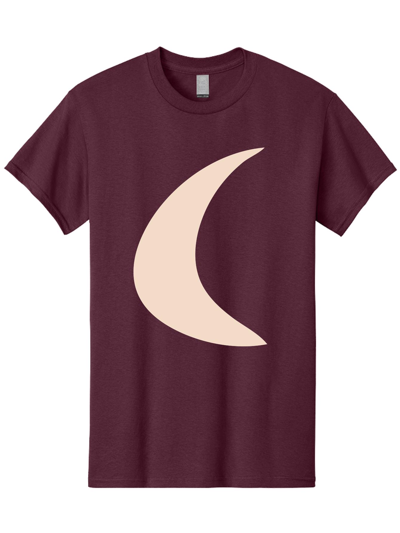 Crescent-Moon Men'S Graphic Tee, 100% Cotton, Comfortable Casual Summer Wear, Machine Washable, Crescent Moon, Pale Moon Shape, Simple Graphics, Minimalist Design, Moon Symbol, Digital Illustration, Abstract Shapes Aae007 29