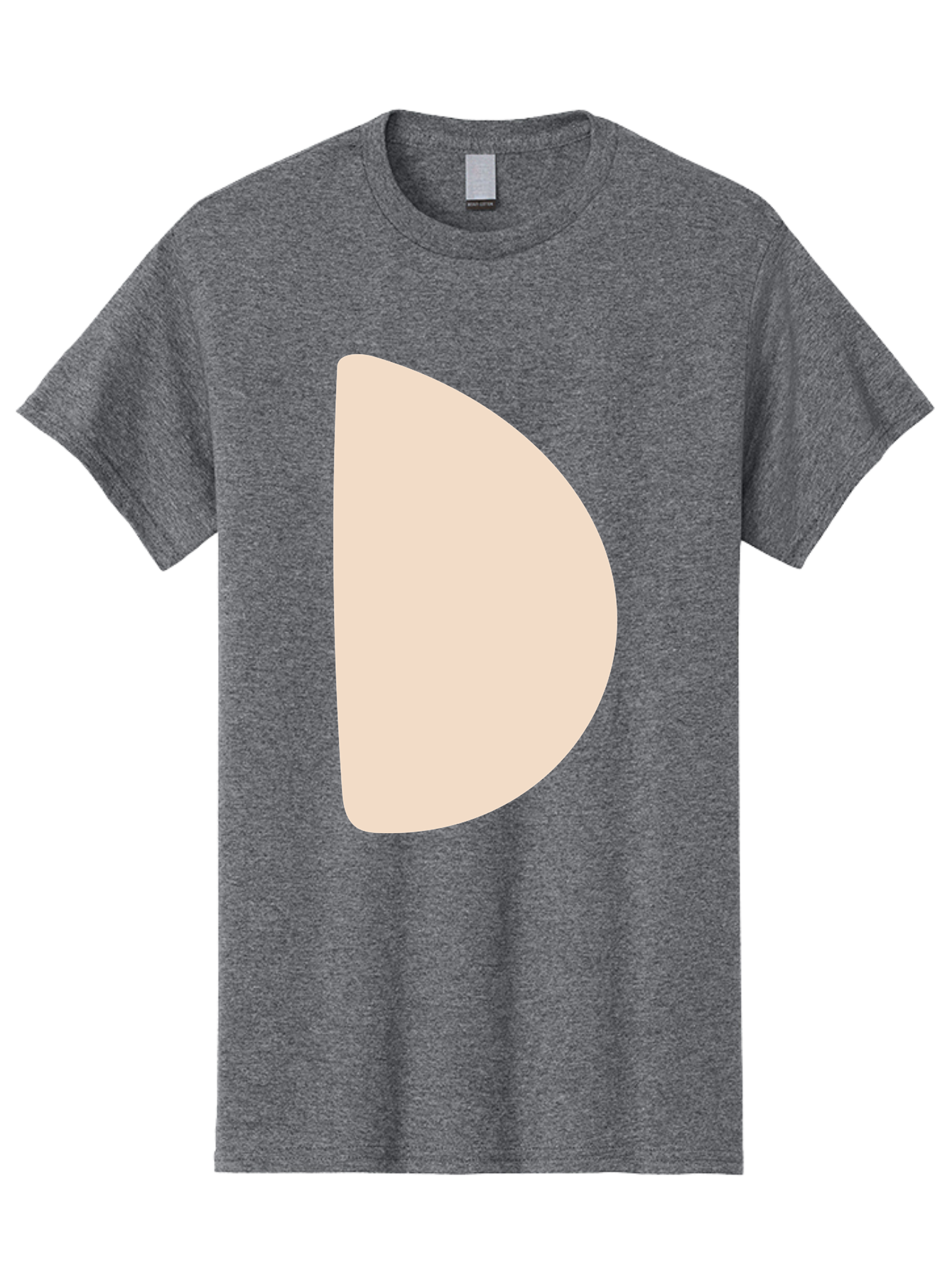 D Men'S Graphic Tee, 100% Cotton, Comfortable Casual Summer Wear, Machine Washable, Pacman Character, Simple Design, Minimalist Art, Beige Color, Retro Gaming, Iconic Symbol, Classic Video Game Aae009 13