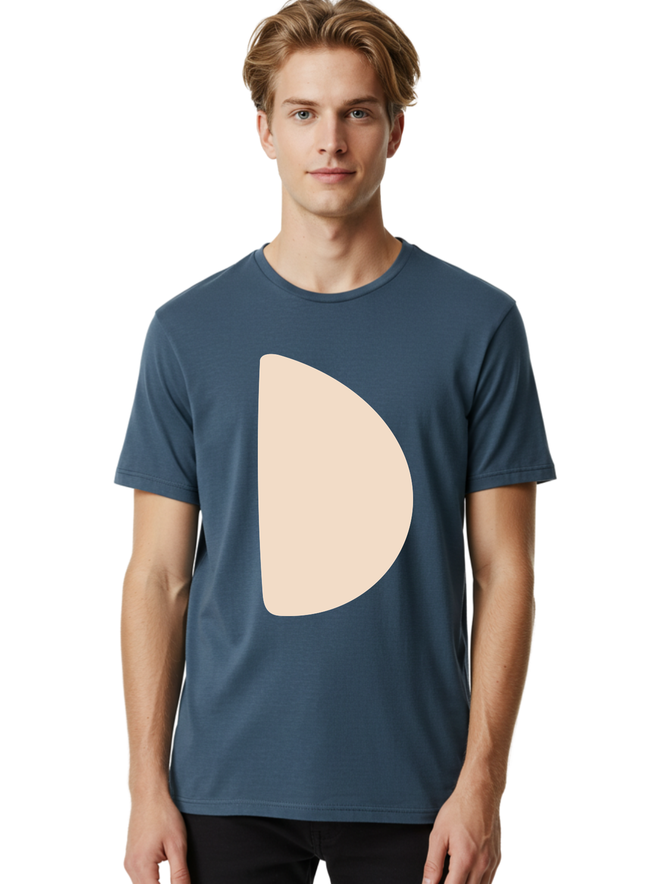 D Men'S Graphic Tee, 100% Cotton, Comfortable Casual Summer Wear, Machine Washable, Pacman Character, Simple Design, Minimalist Art, Beige Color, Retro Gaming, Iconic Symbol, Classic Video Game Aae009 26